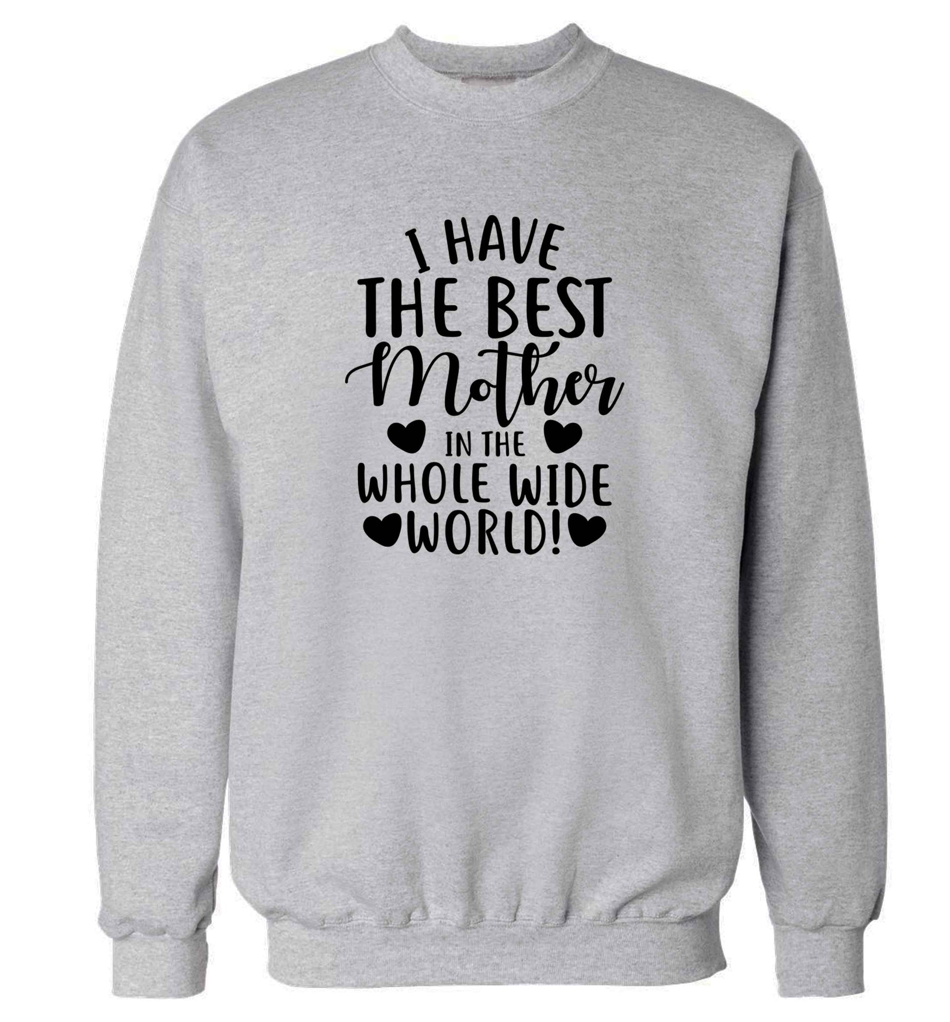 I have the best mother in the whole wide world adult's unisex grey sweater 2XL