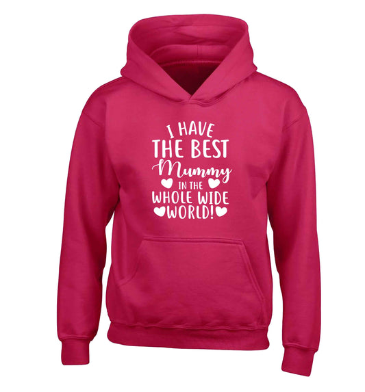 I have the best mummy in the whole wide world children's pink hoodie 12-13 Years