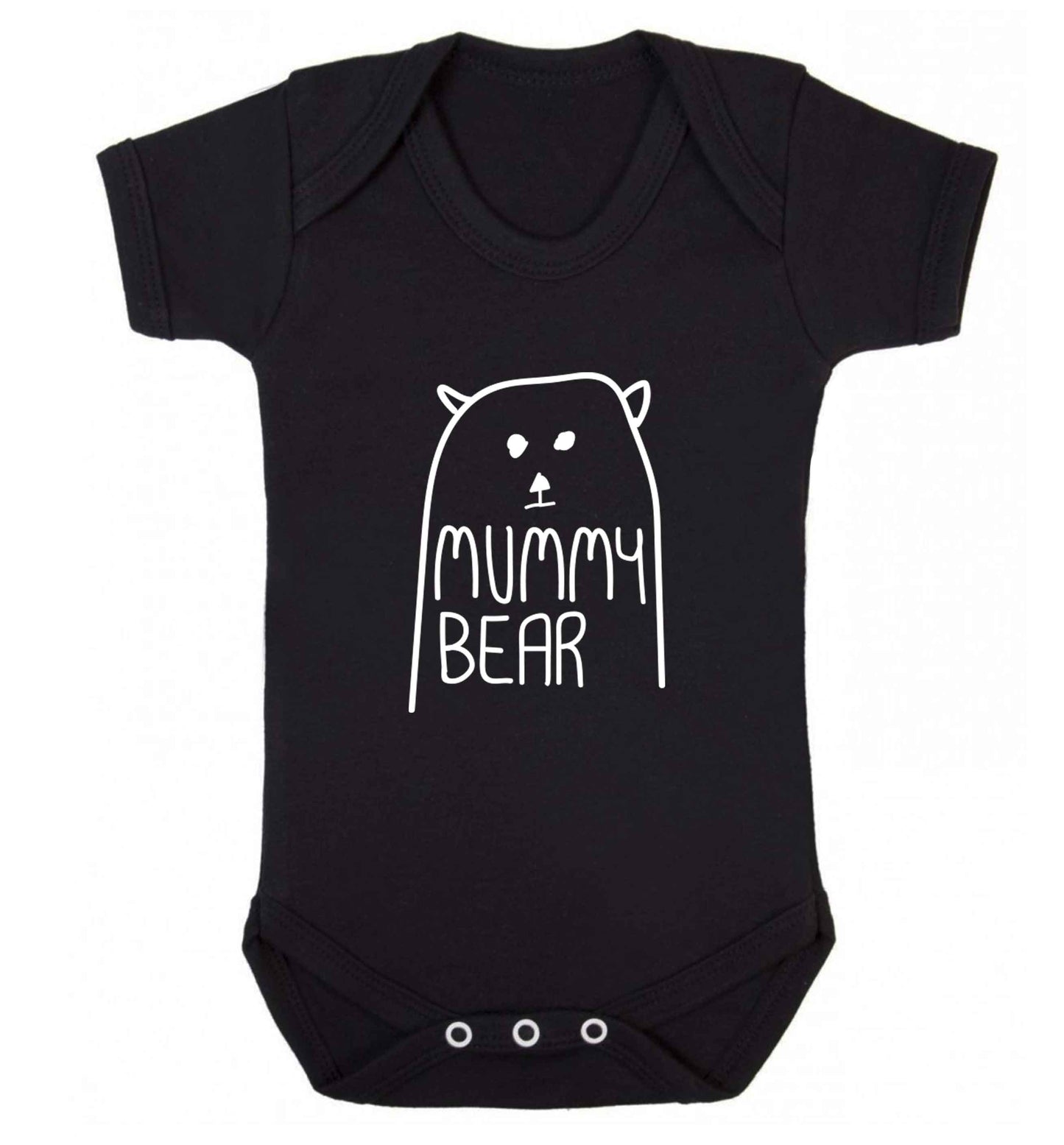 Mummy bear baby vest black 18-24 months