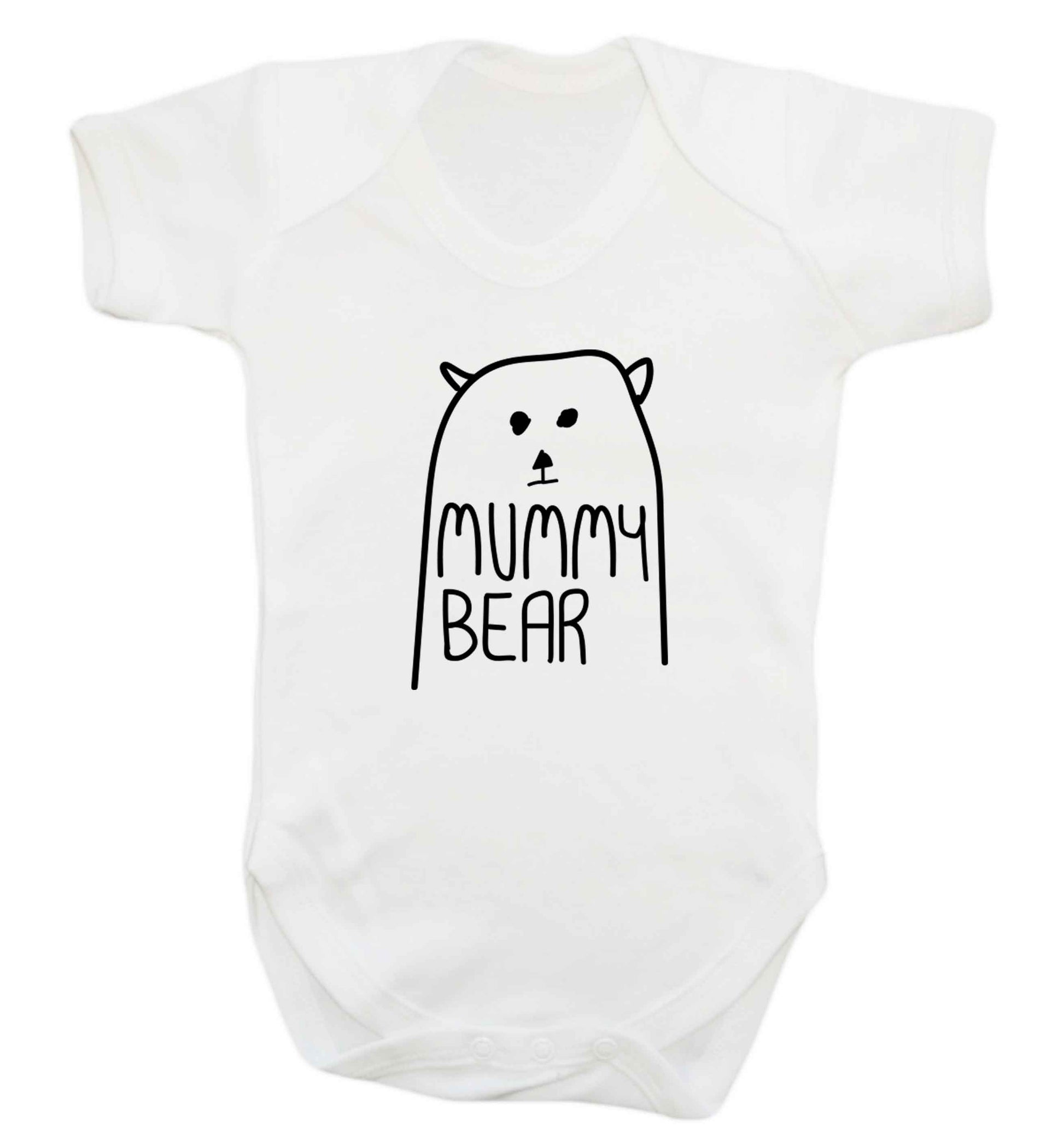 Mummy bear baby vest white 18-24 months