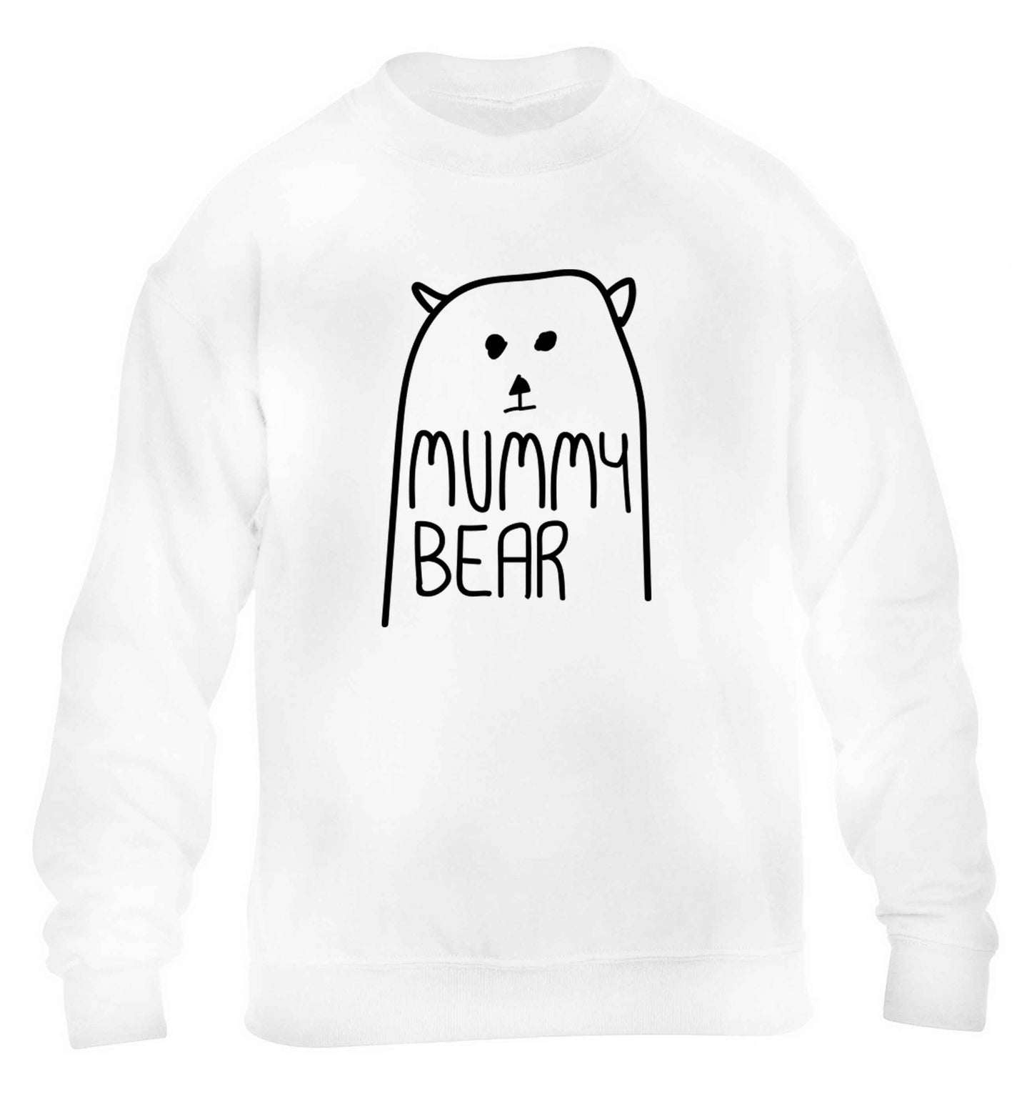Mummy bear children's white sweater 12-13 Years