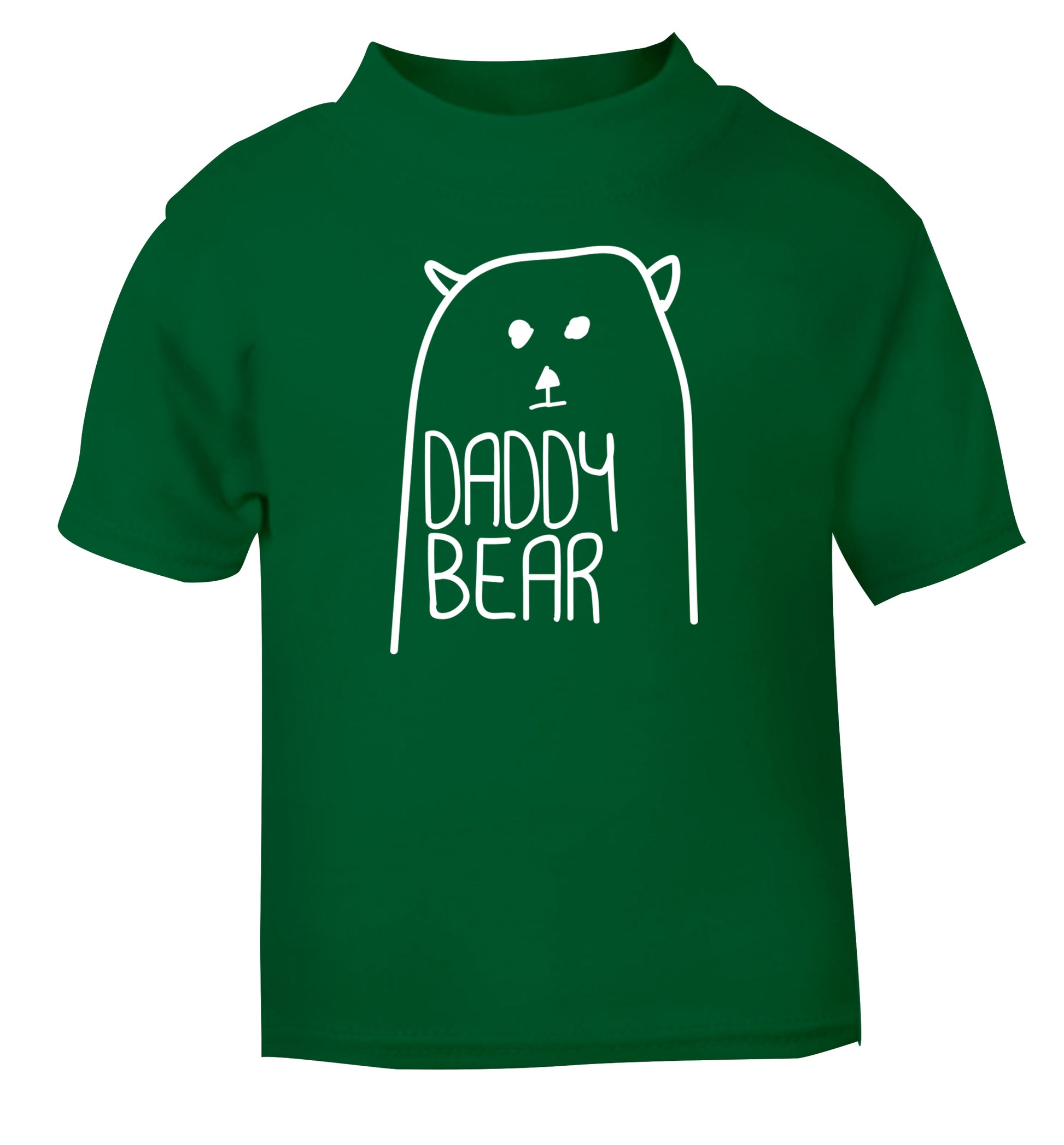 Daddy bear green Baby Toddler Tshirt 2 Years
