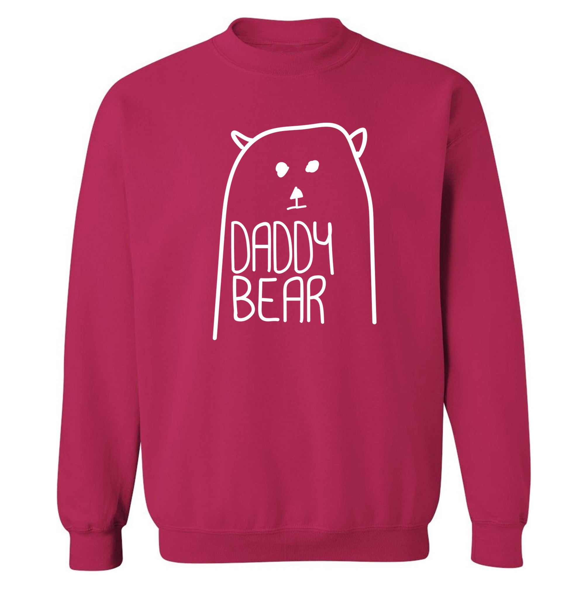 Daddy bear Adult's unisex pink Sweater 2XL