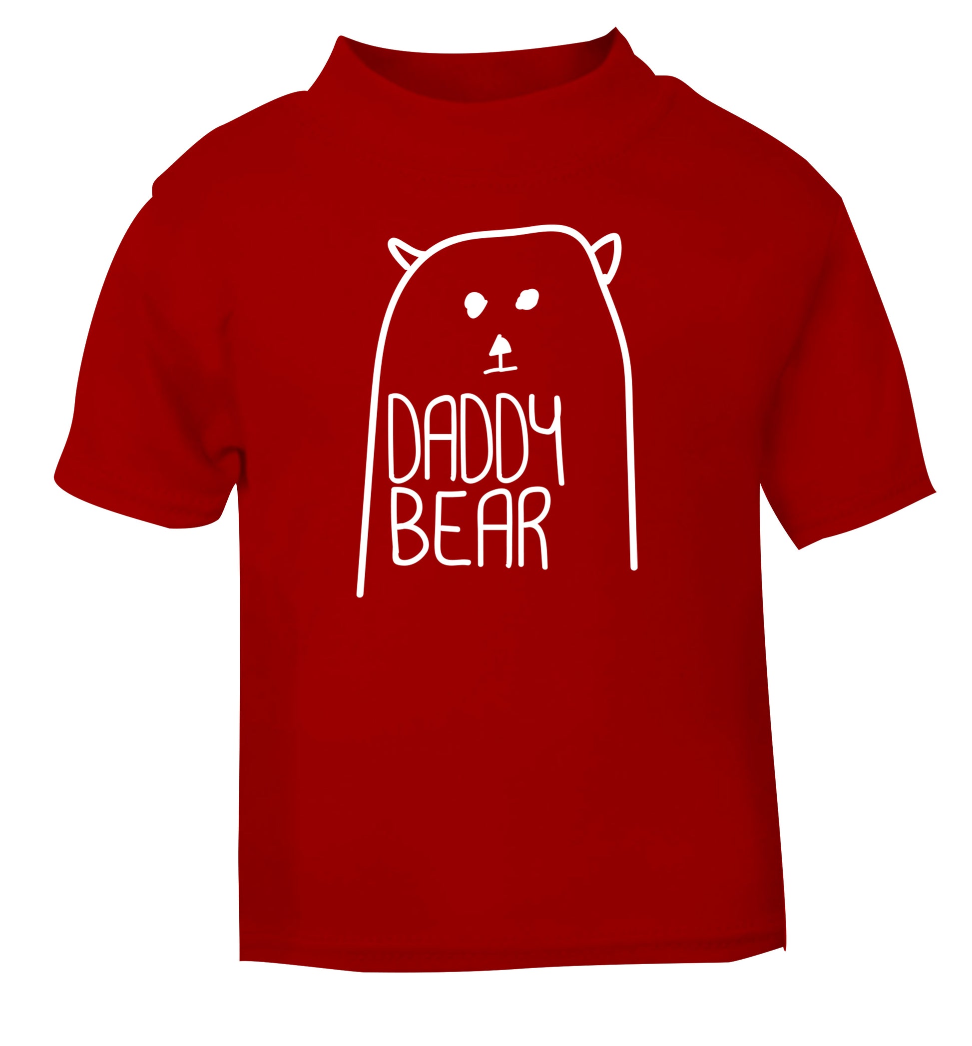 Daddy bear red Baby Toddler Tshirt 2 Years