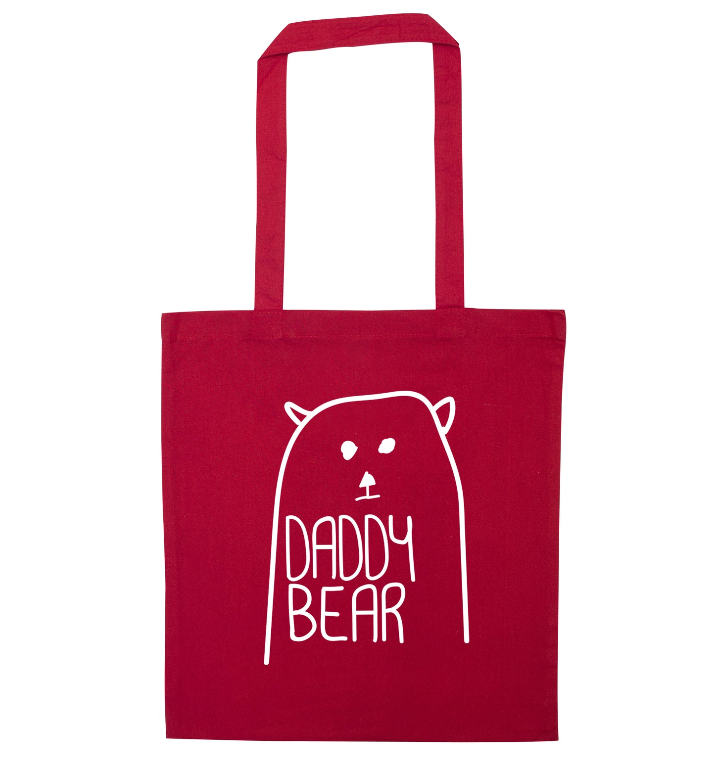 Daddy bear red tote bag