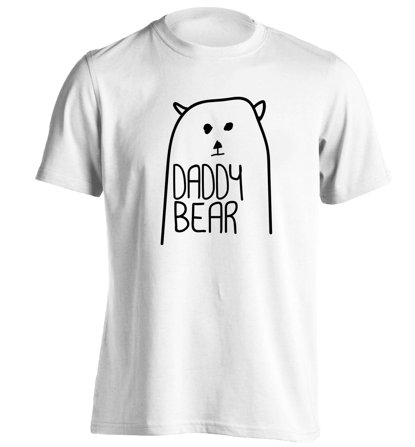 Daddy bear adults unisex white Tshirt 2XL