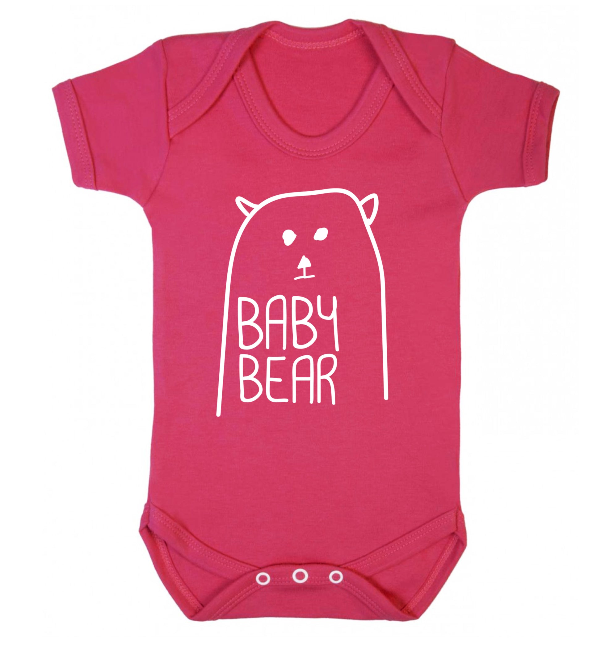 Baby bear Baby Vest dark pink 18-24 months