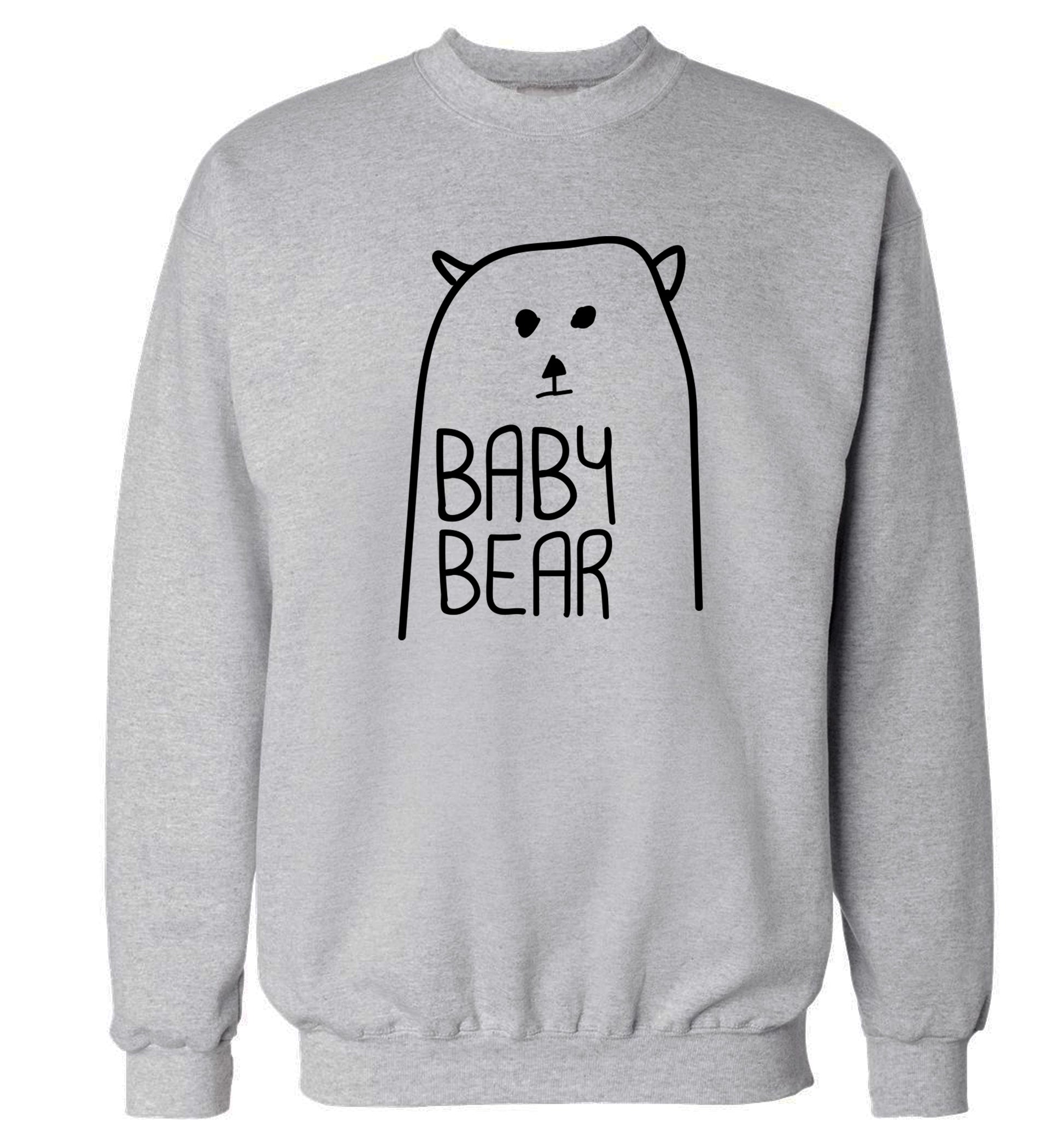 Baby bear Adult's unisex grey Sweater 2XL