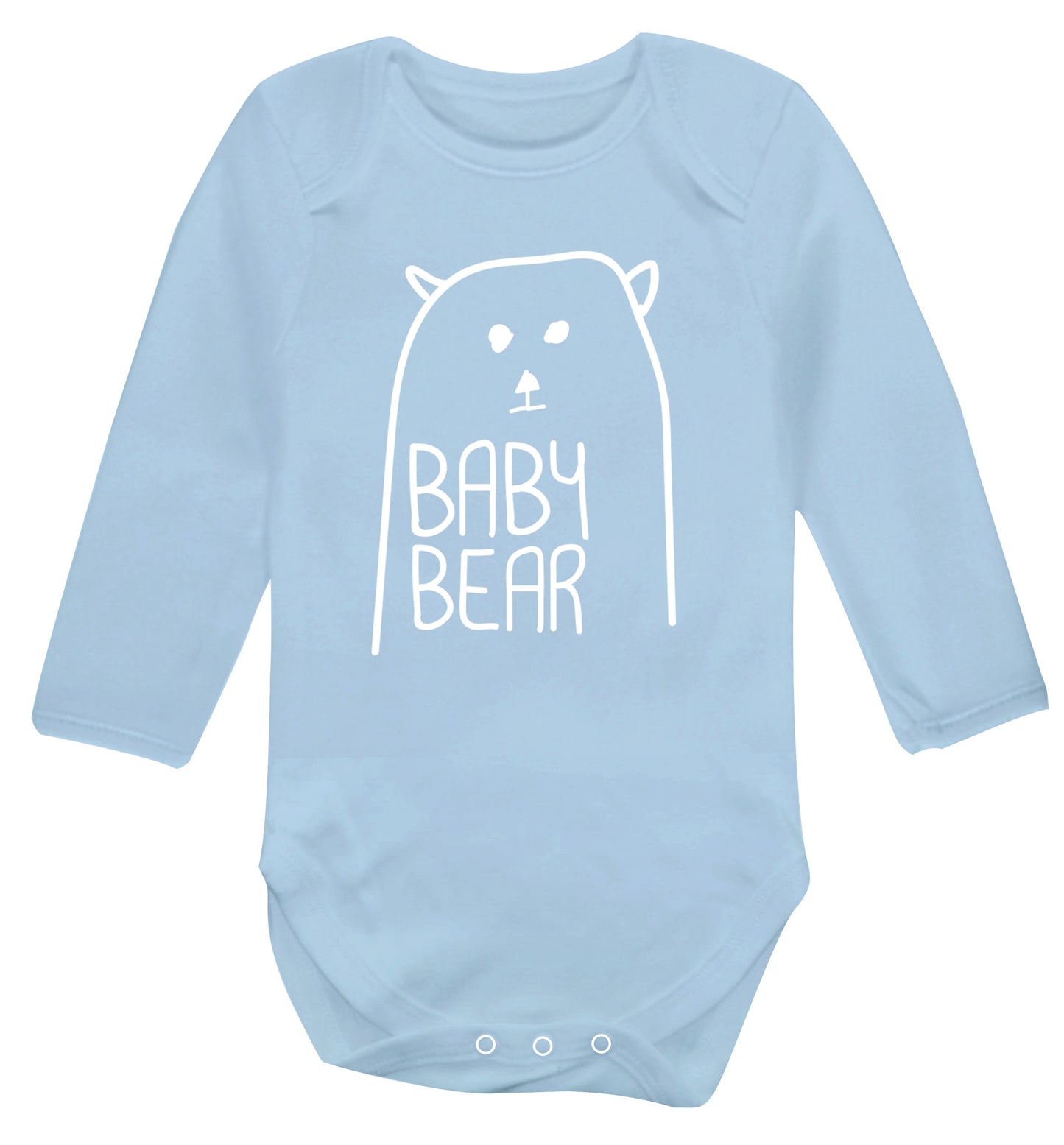Baby bear Baby Vest long sleeved pale blue 6-12 months