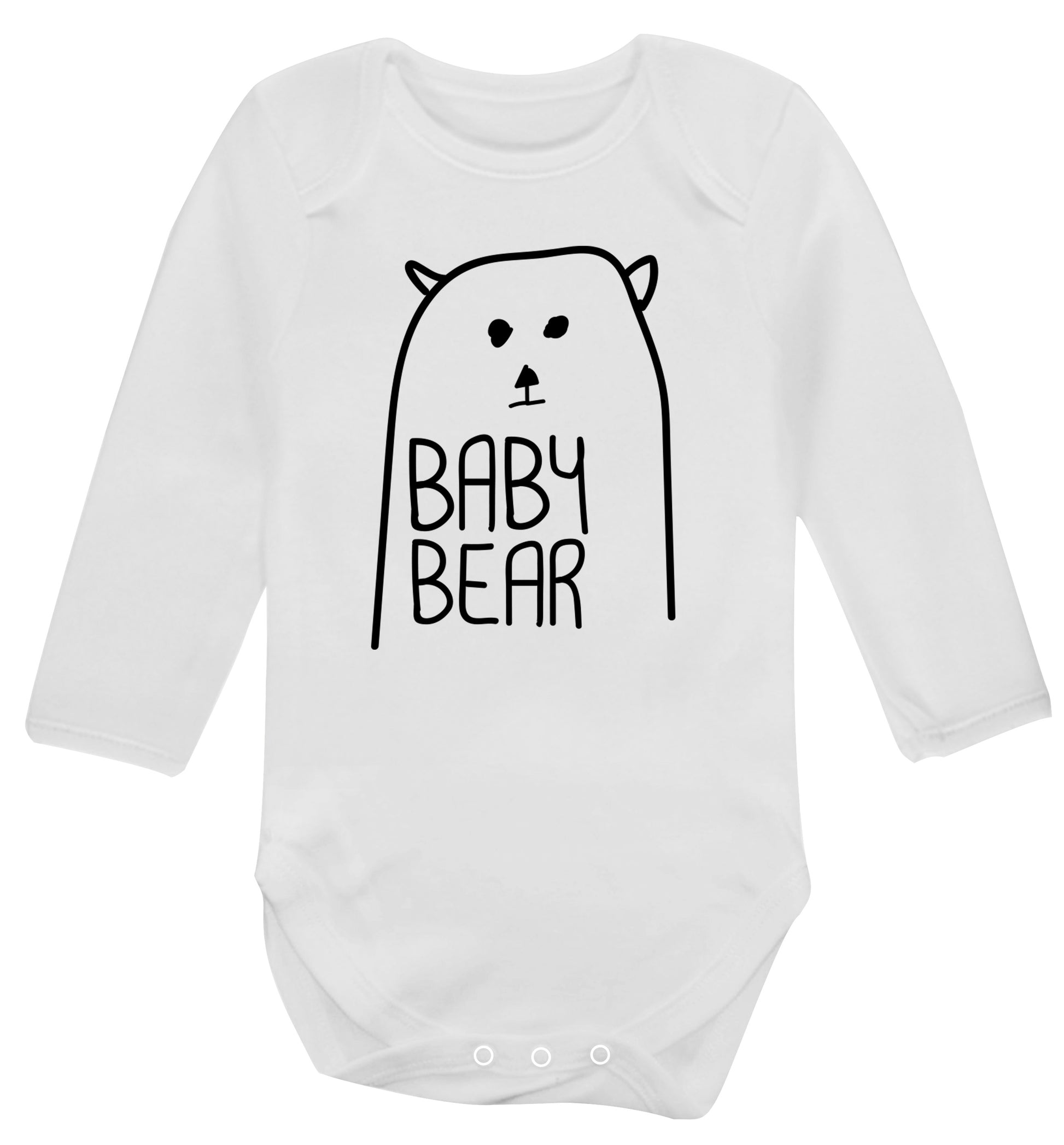 Baby bear Baby Vest long sleeved white 6-12 months