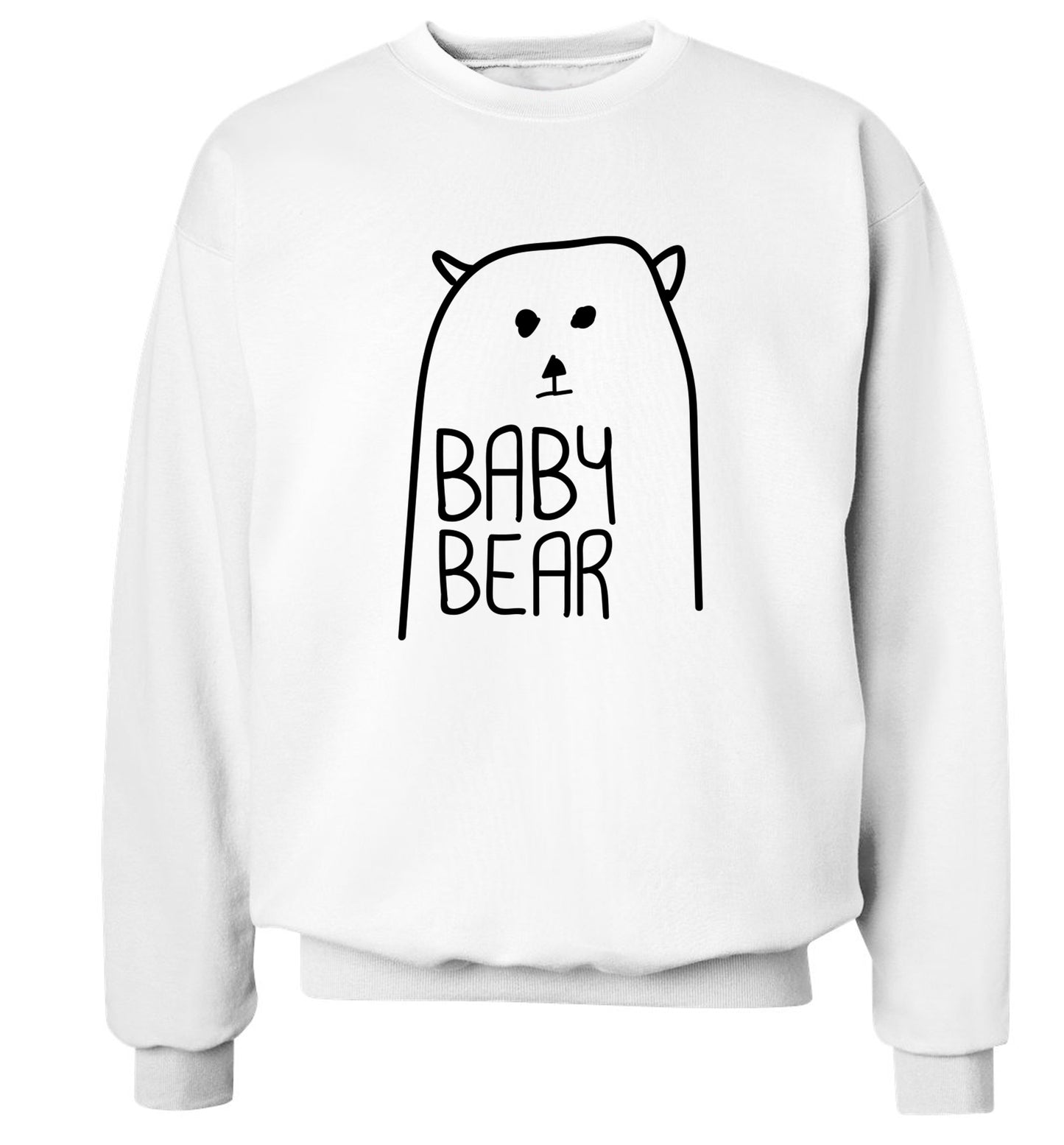 Baby bear Adult's unisex white Sweater 2XL