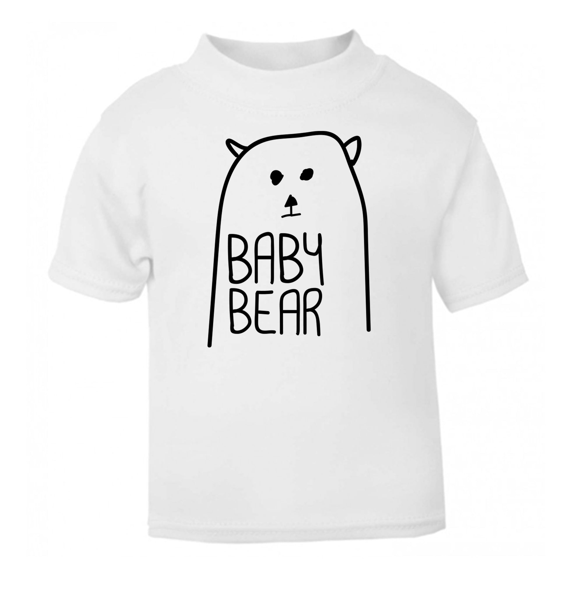 Baby bear white Baby Toddler Tshirt 2 Years