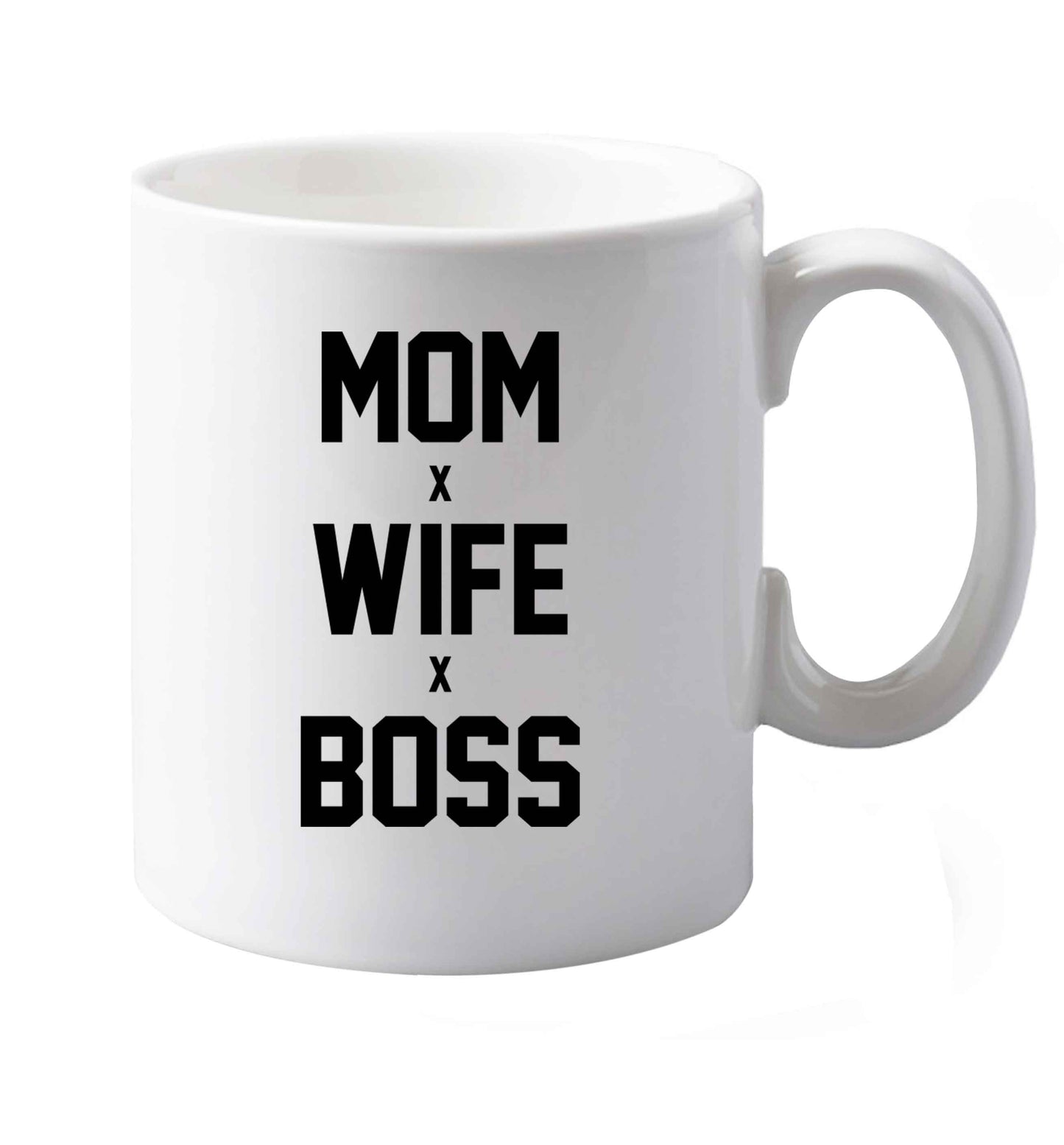 10 oz Mum wife boss ceramic mug both sides