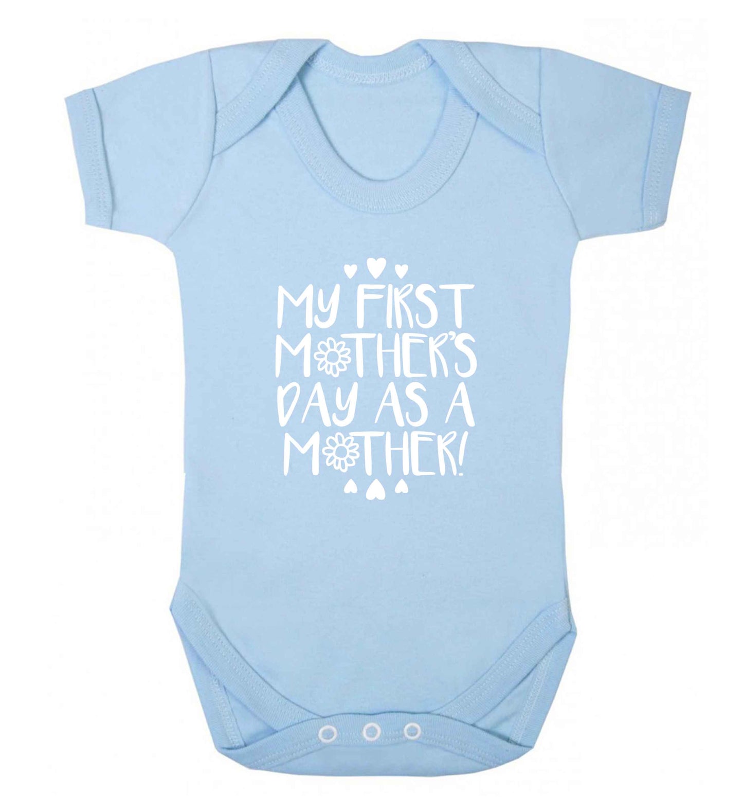It's my first mother's day as a mother baby vest pale blue 18-24 months
