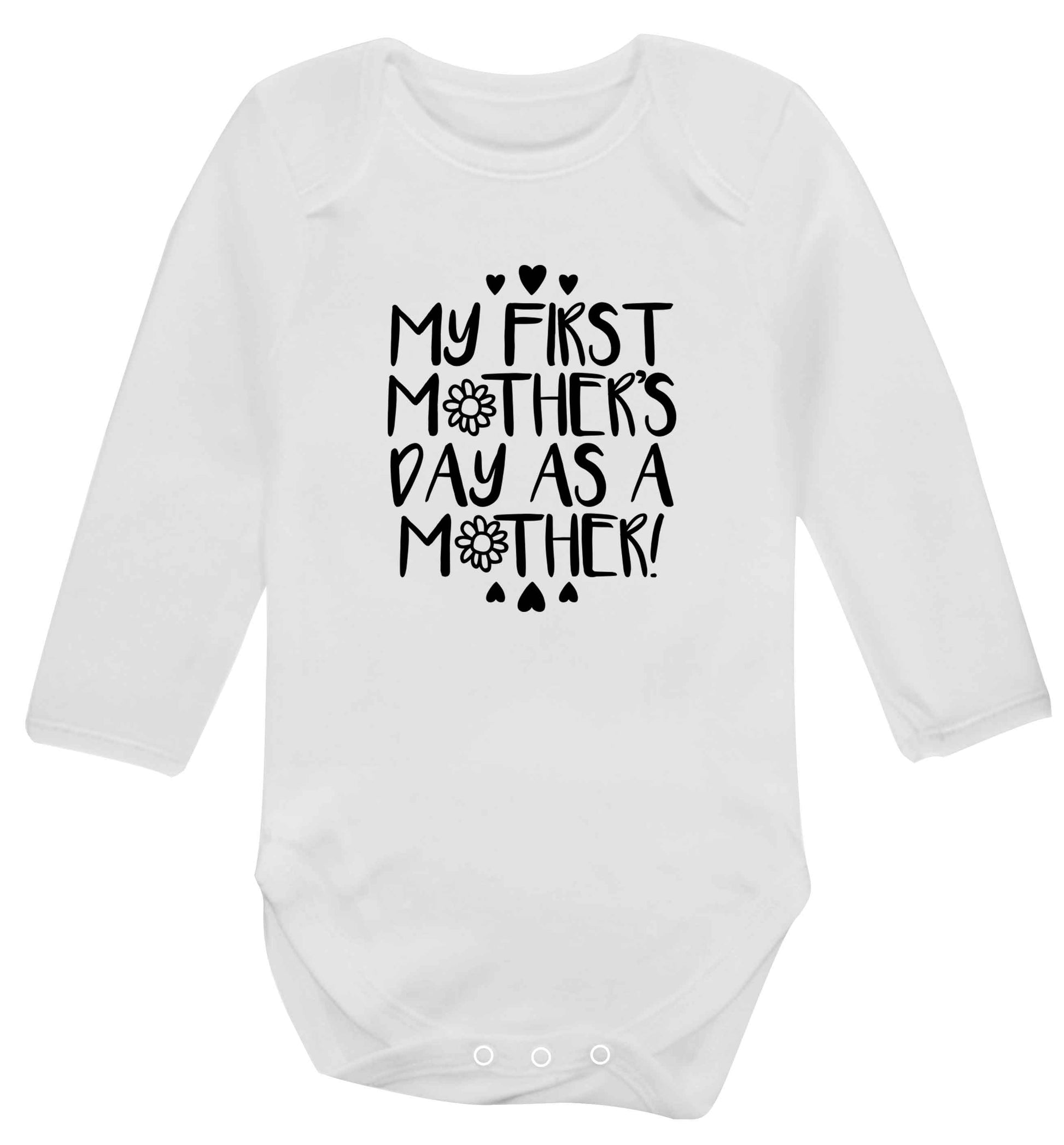 It's my first mother's day as a mother baby vest long sleeved white 6-12 months