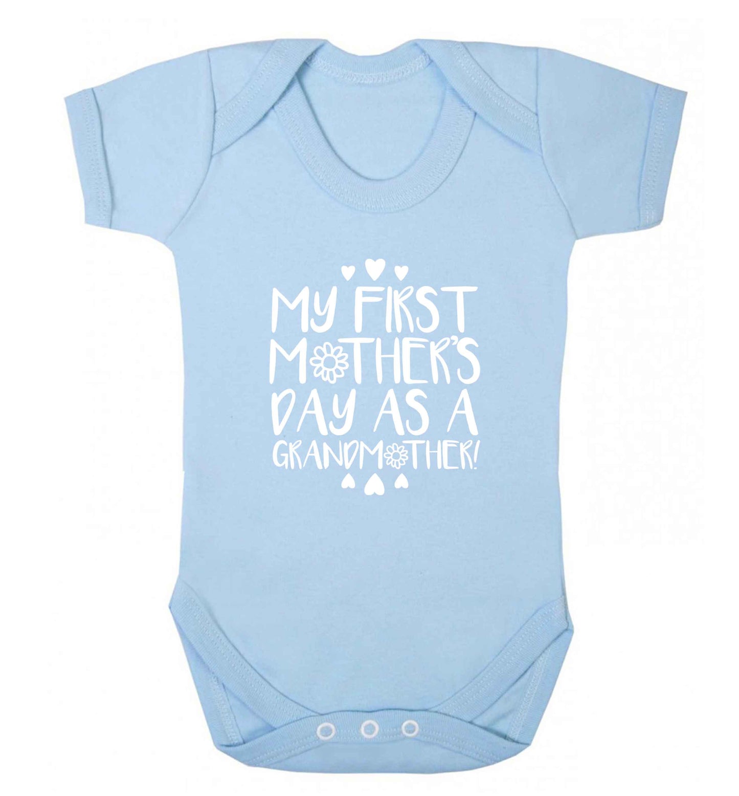 It's my first mother's day as a grandmother baby vest pale blue 18-24 months
