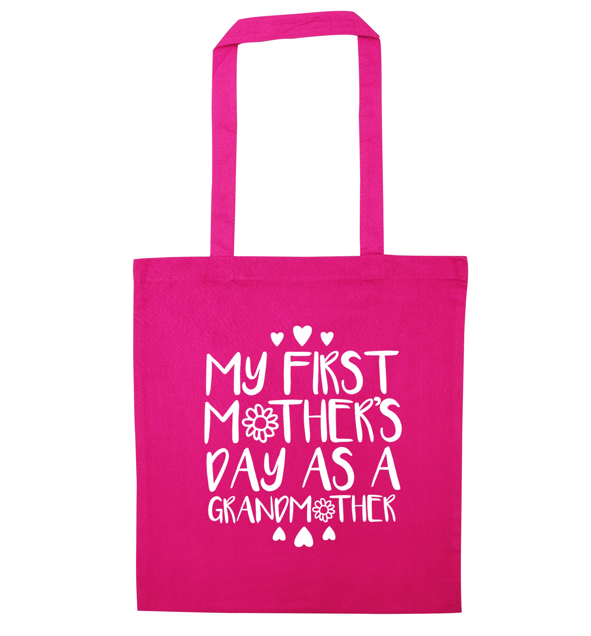 My first mother's day as a grandmother pink tote bag