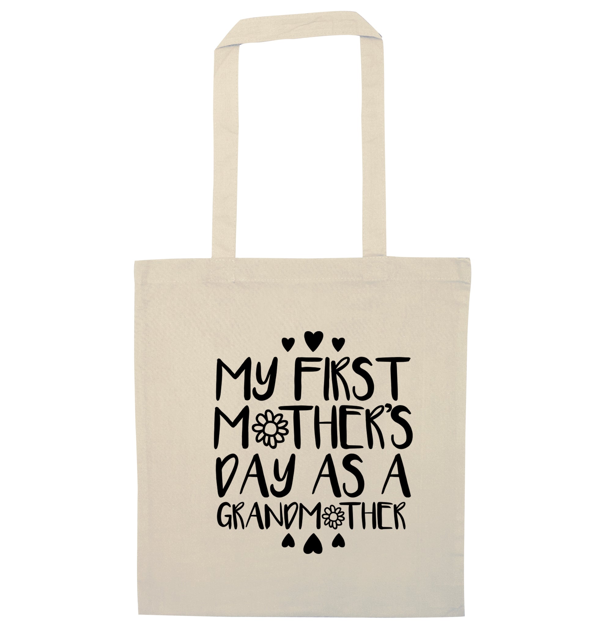 My first mother's day as a grandmother natural tote bag