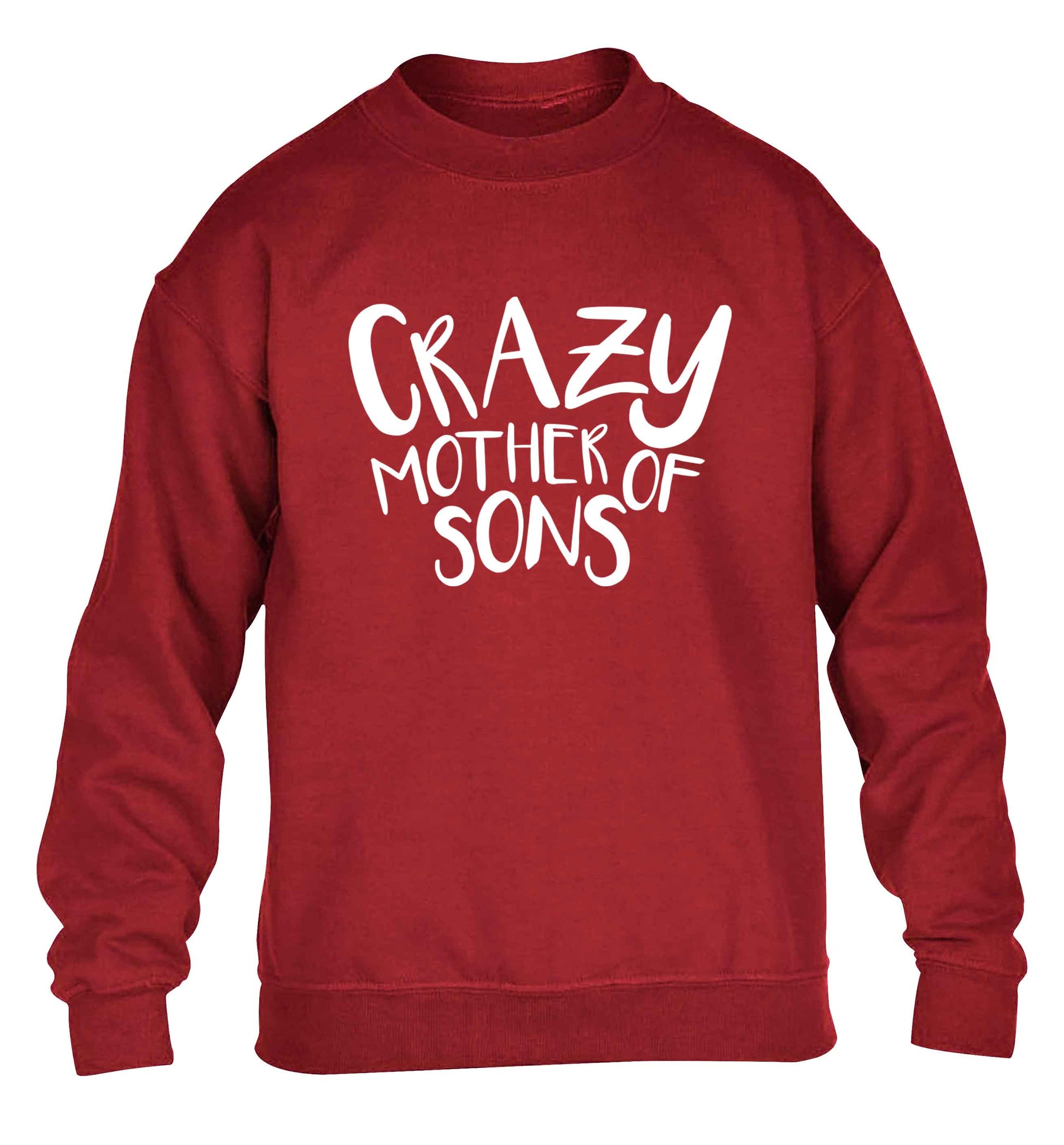 Crazy mother of sons children's grey sweater 12-13 Years