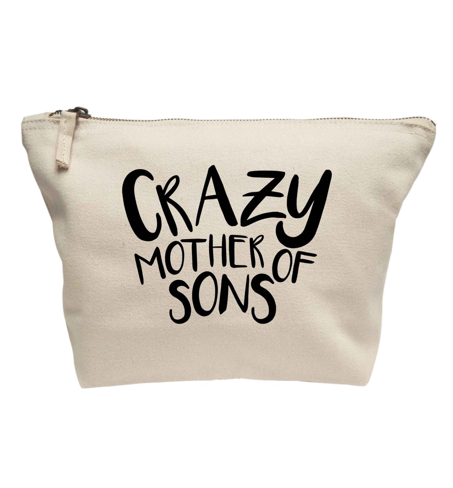 Crazy mother of sons | Makeup / wash bag