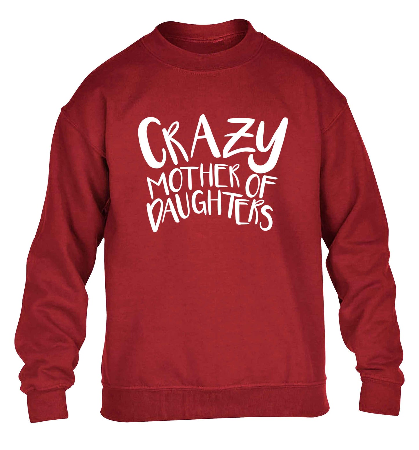 Crazy mother of daughters children's grey sweater 12-13 Years