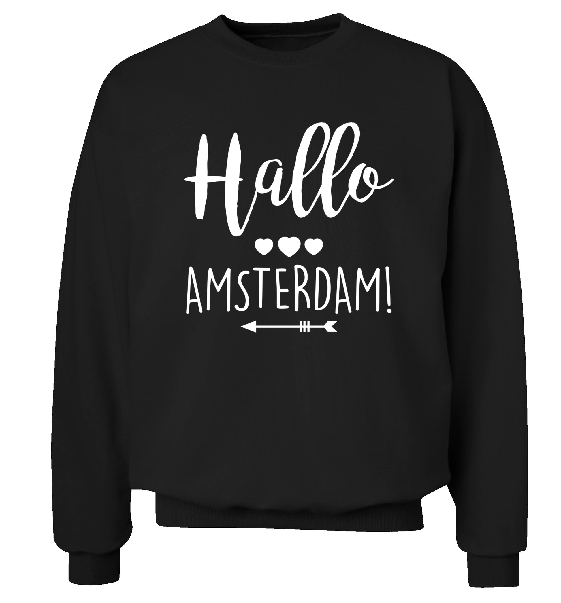 Hallo Amsterdam Adult's unisex black Sweater 2XL