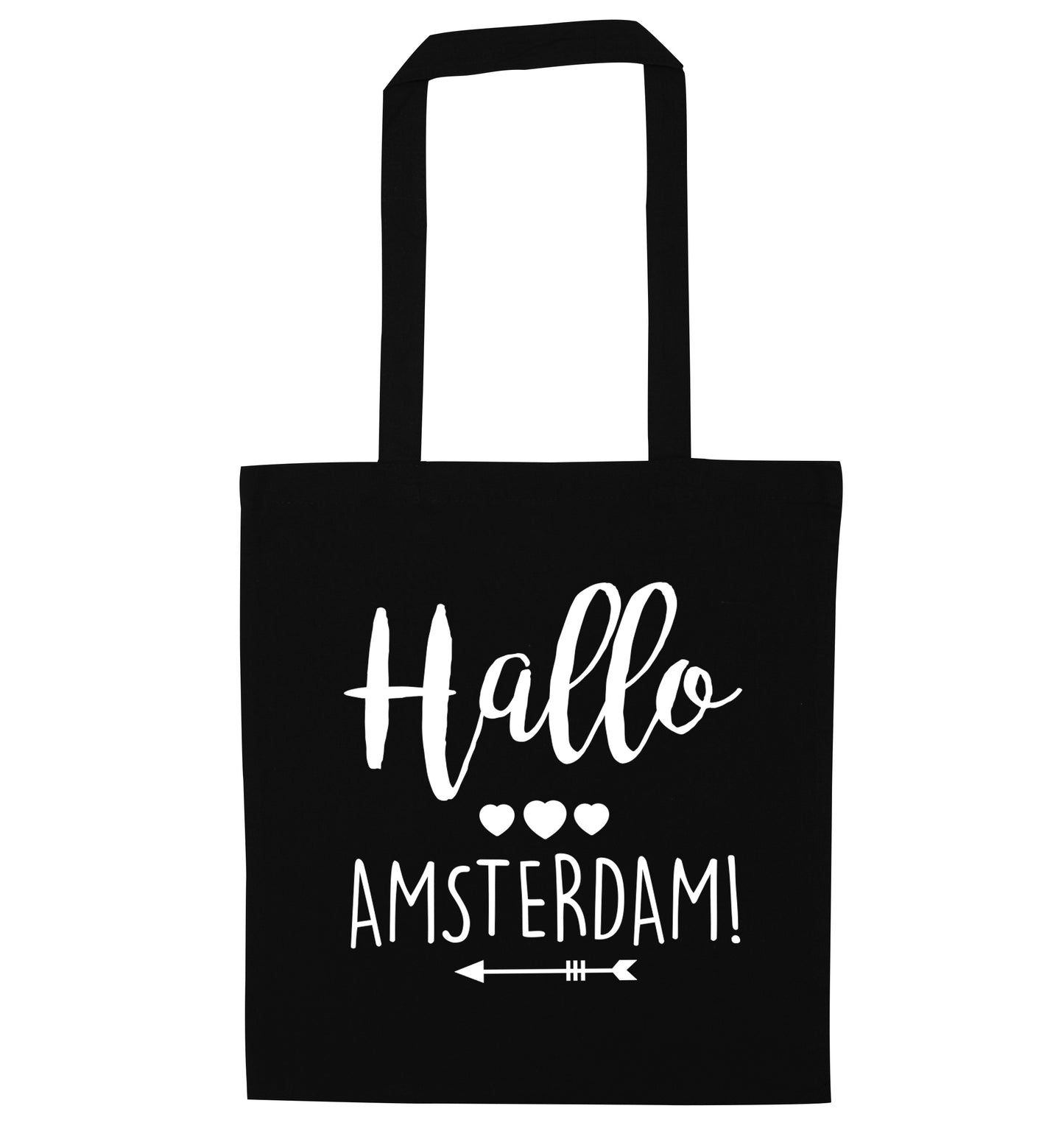 Hallo Amsterdam black tote bag
