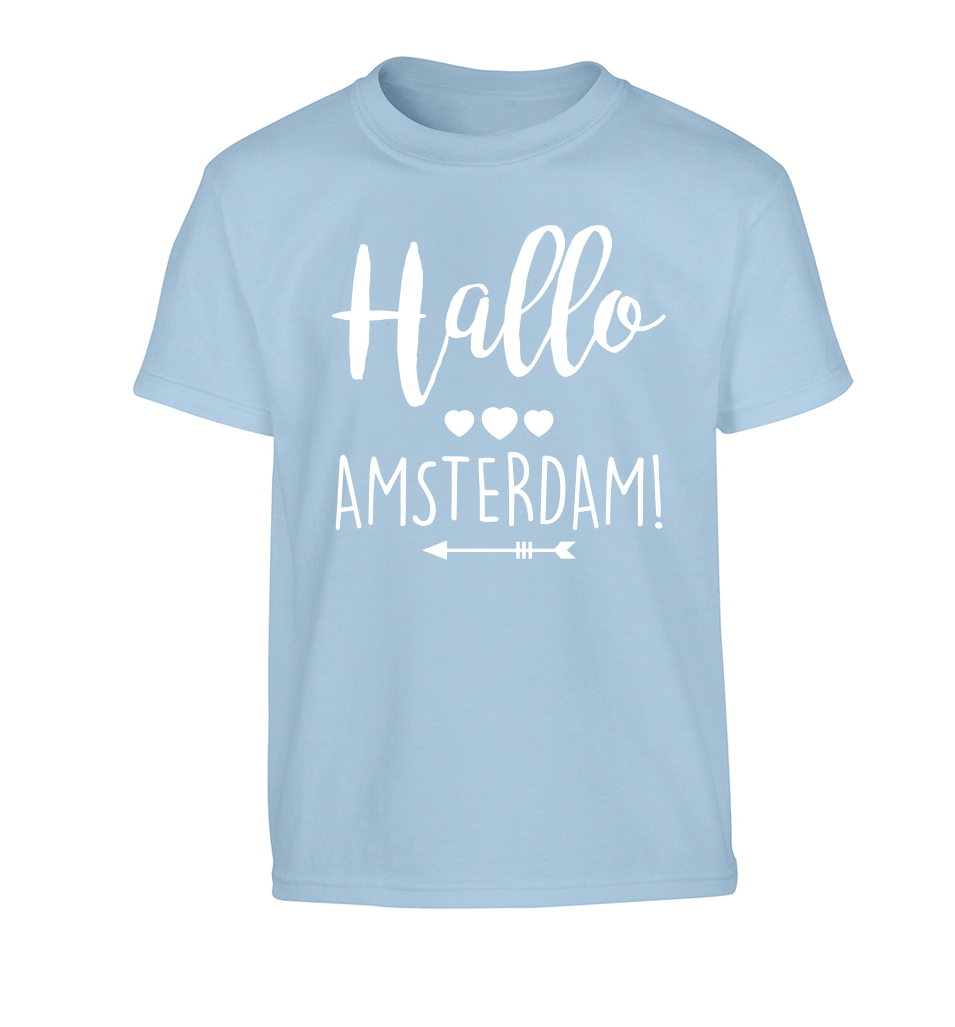 Hallo Amsterdam Children's light blue Tshirt 12-13 Years