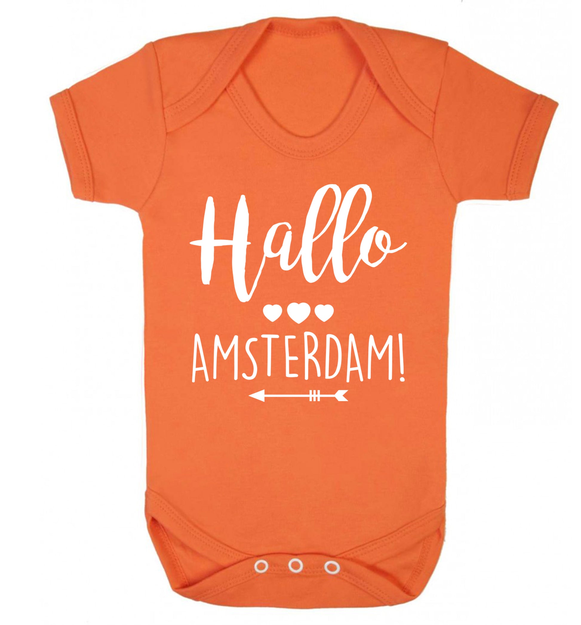 Hallo Amsterdam Baby Vest orange 18-24 months