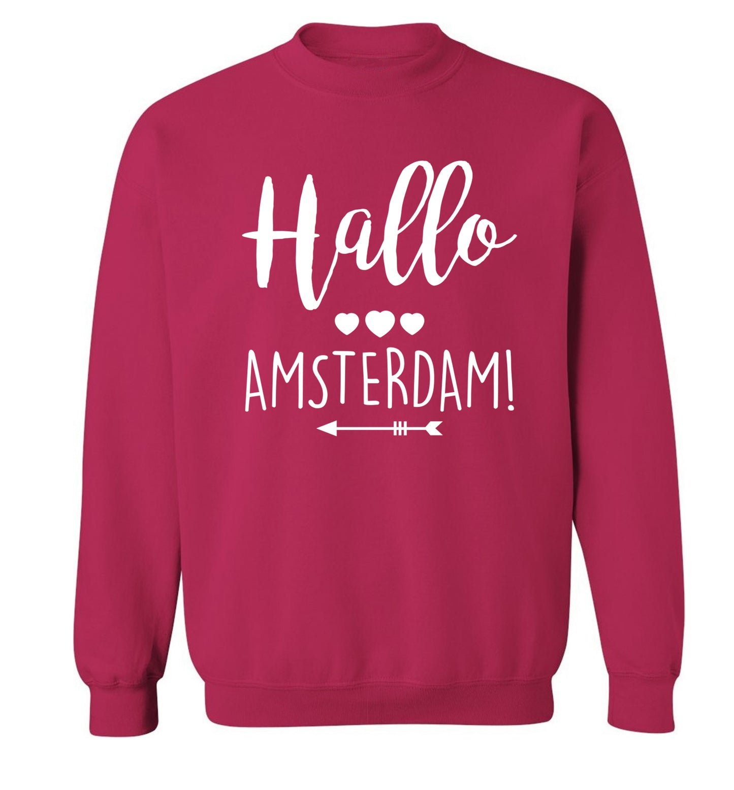 Hallo Amsterdam Adult's unisex pink Sweater 2XL