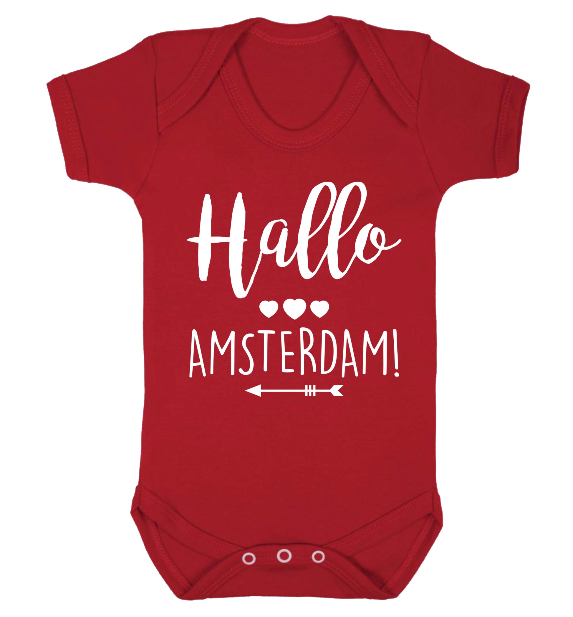 Hallo Amsterdam Baby Vest red 18-24 months