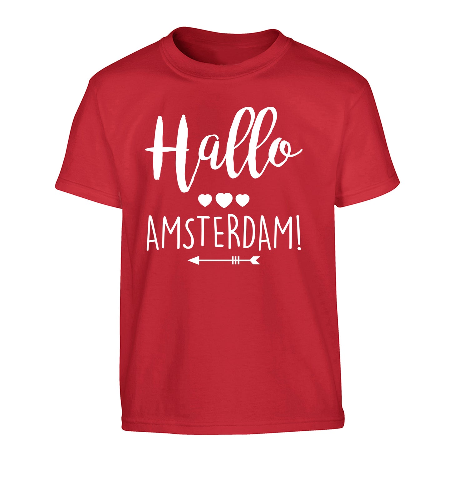 Hallo Amsterdam Children's red Tshirt 12-13 Years