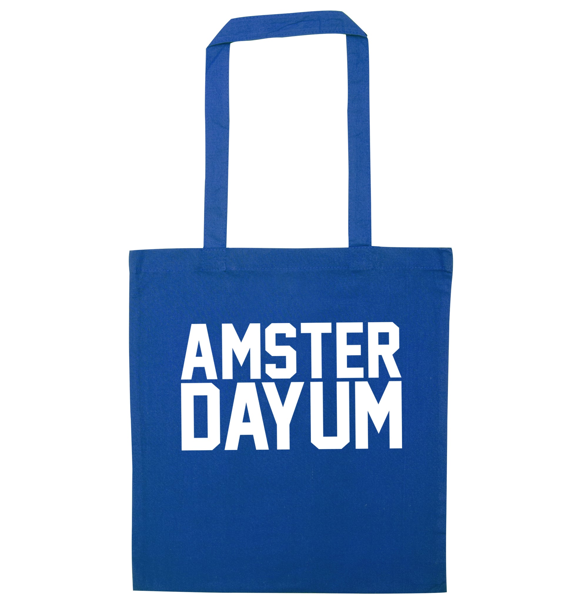 Amsterdayum blue tote bag