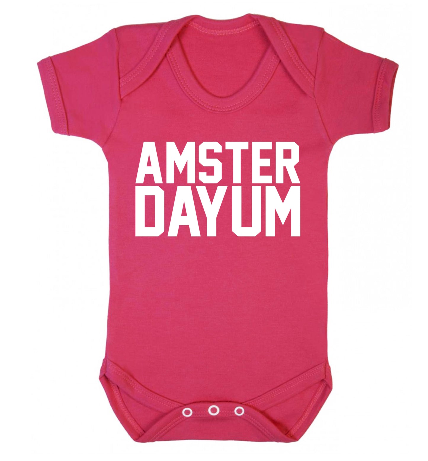 Amsterdayum Baby Vest dark pink 18-24 months