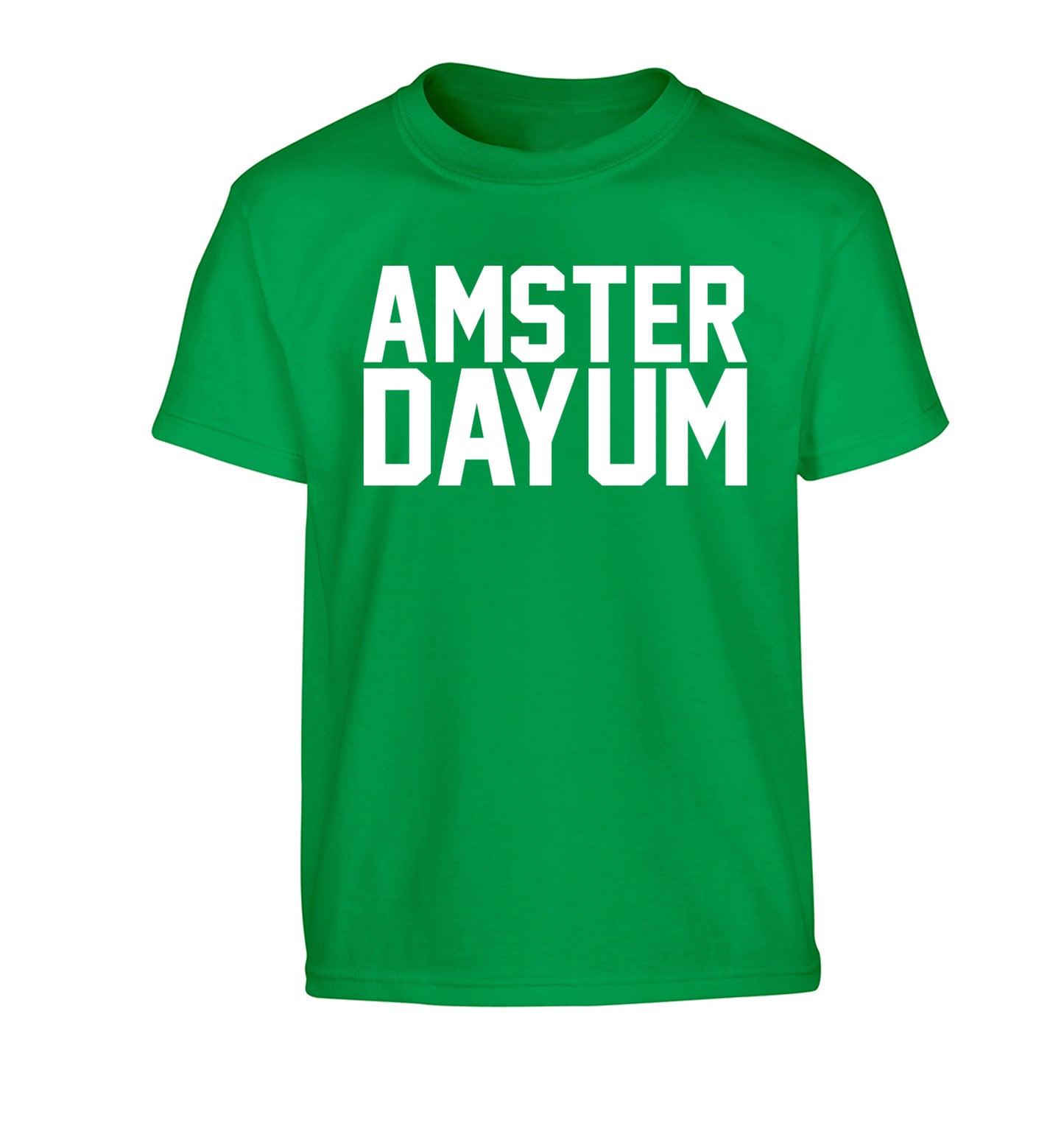 Amsterdayum Children's green Tshirt 12-13 Years