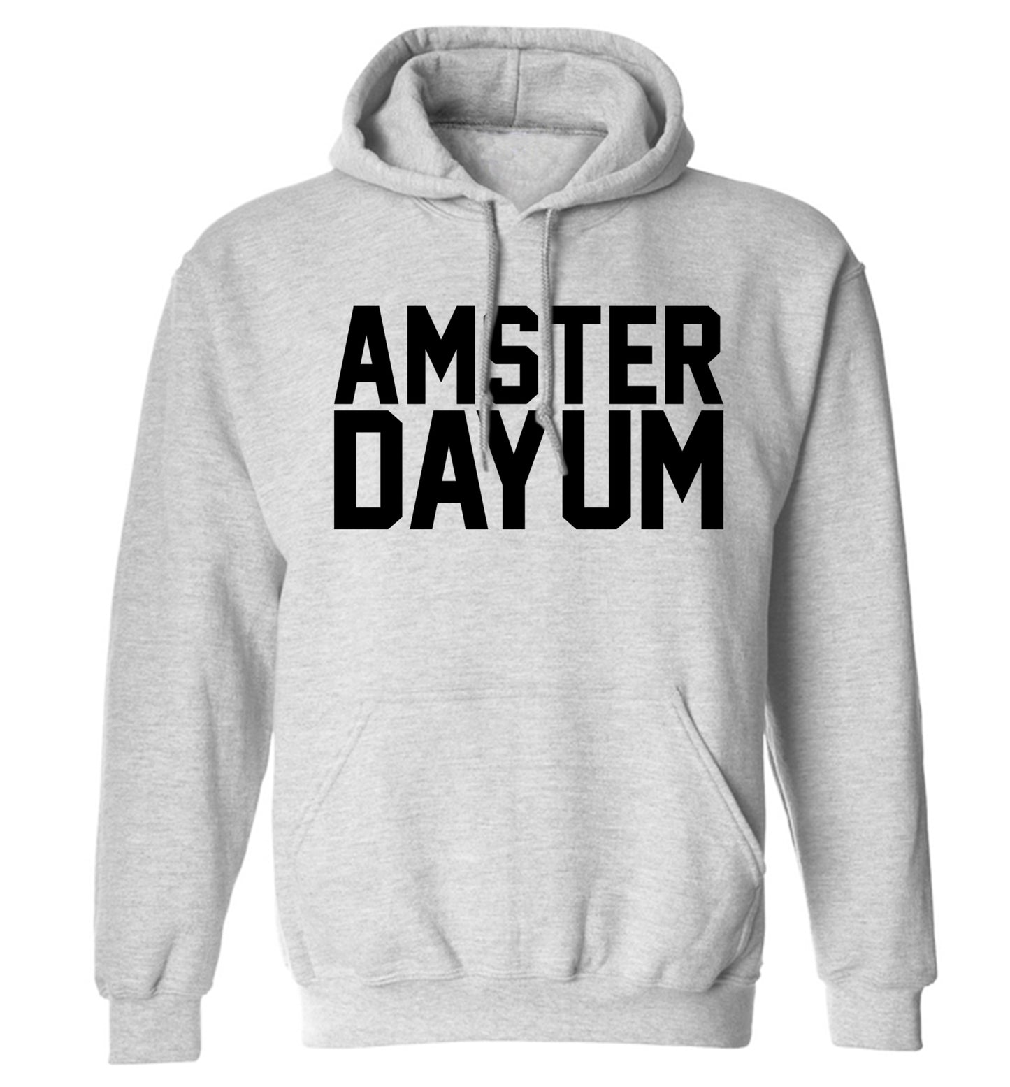 Amsterdayum adults unisex grey hoodie 2XL