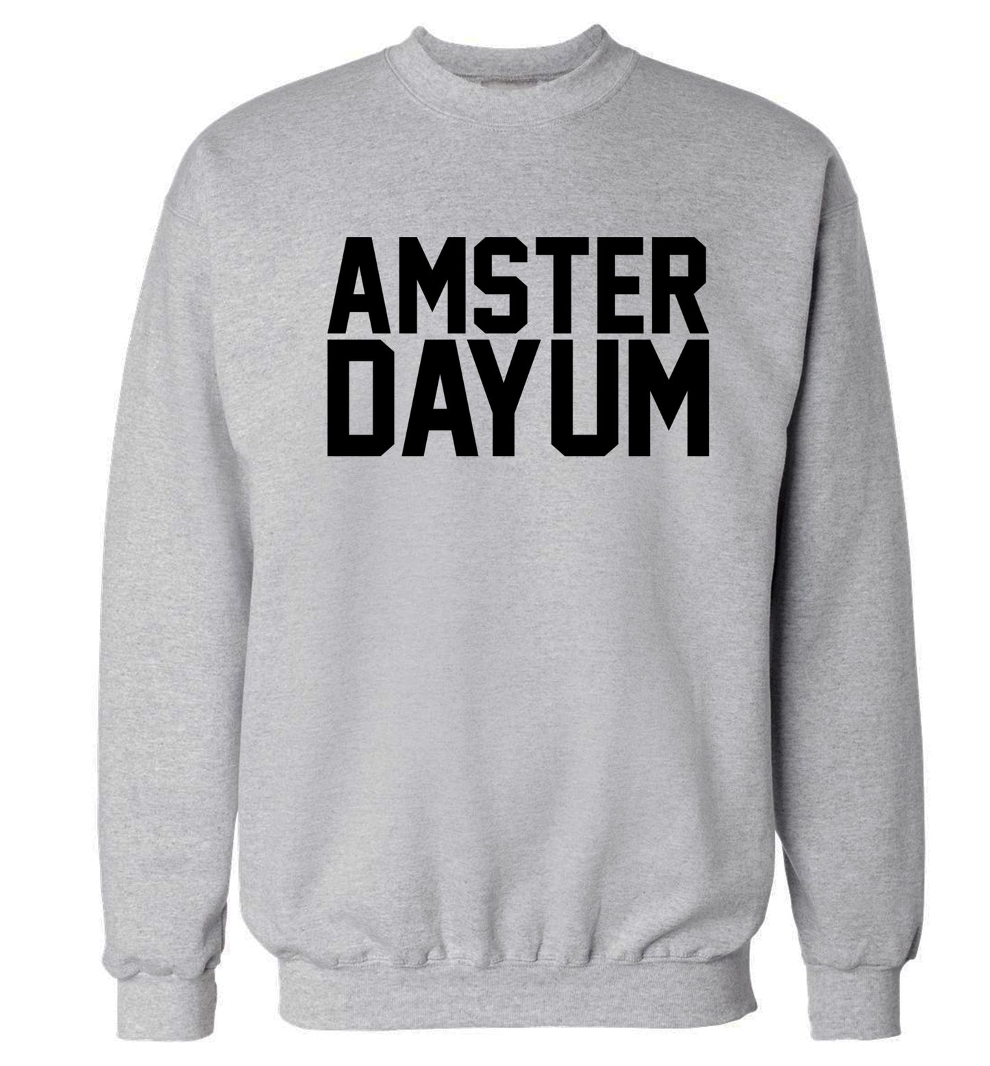 Amsterdayum Adult's unisex grey Sweater 2XL