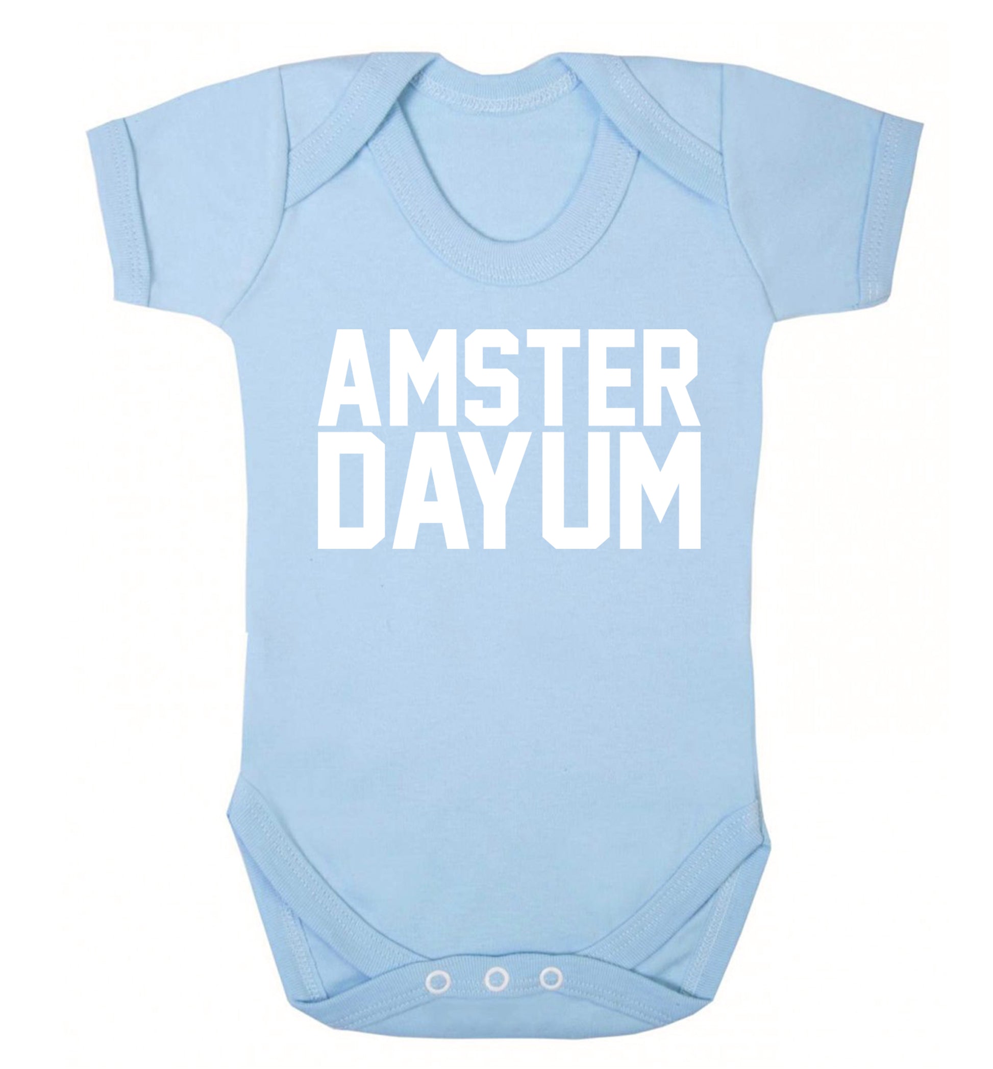 Amsterdayum Baby Vest pale blue 18-24 months