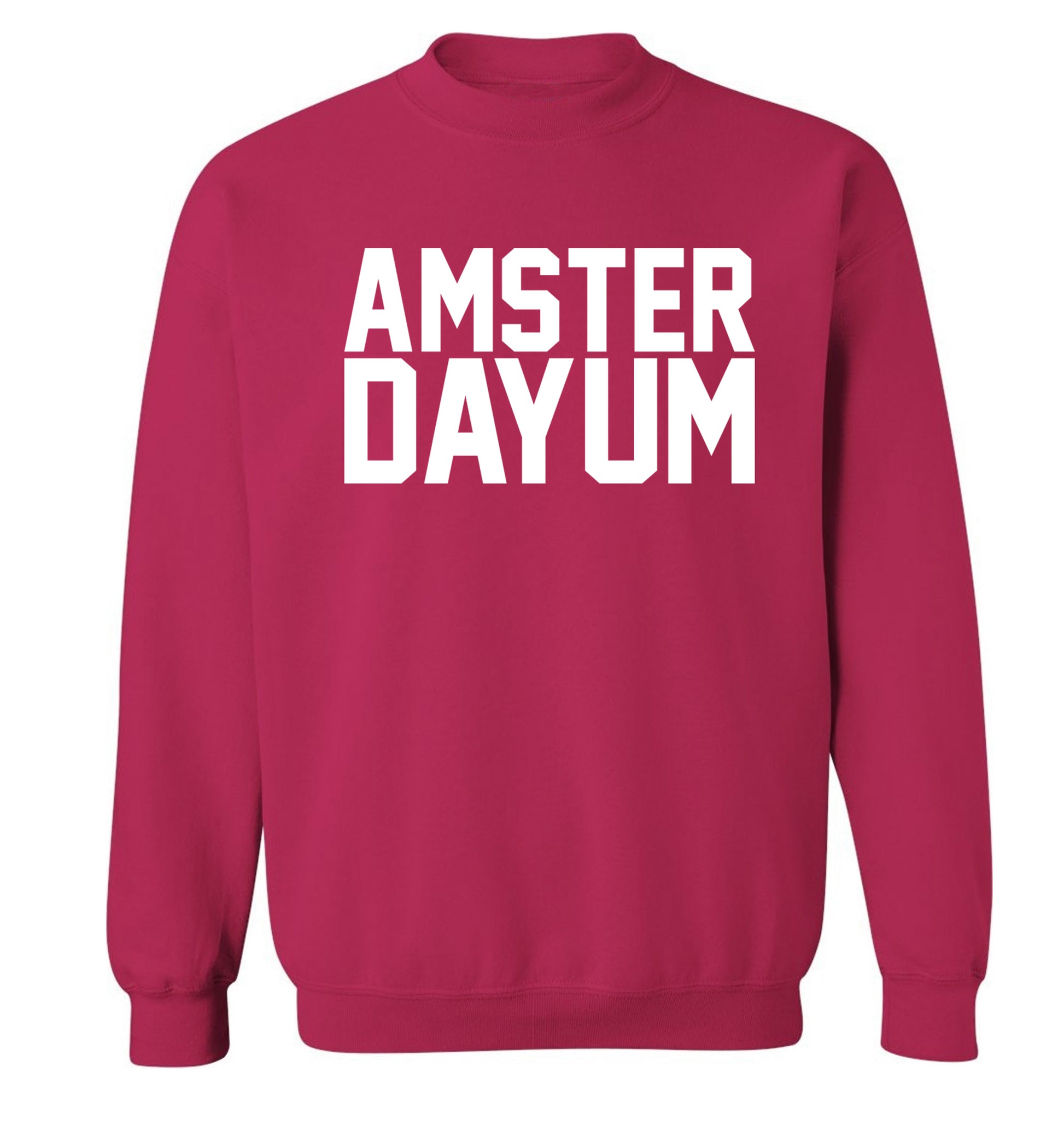 Amsterdayum Adult's unisex pink Sweater 2XL