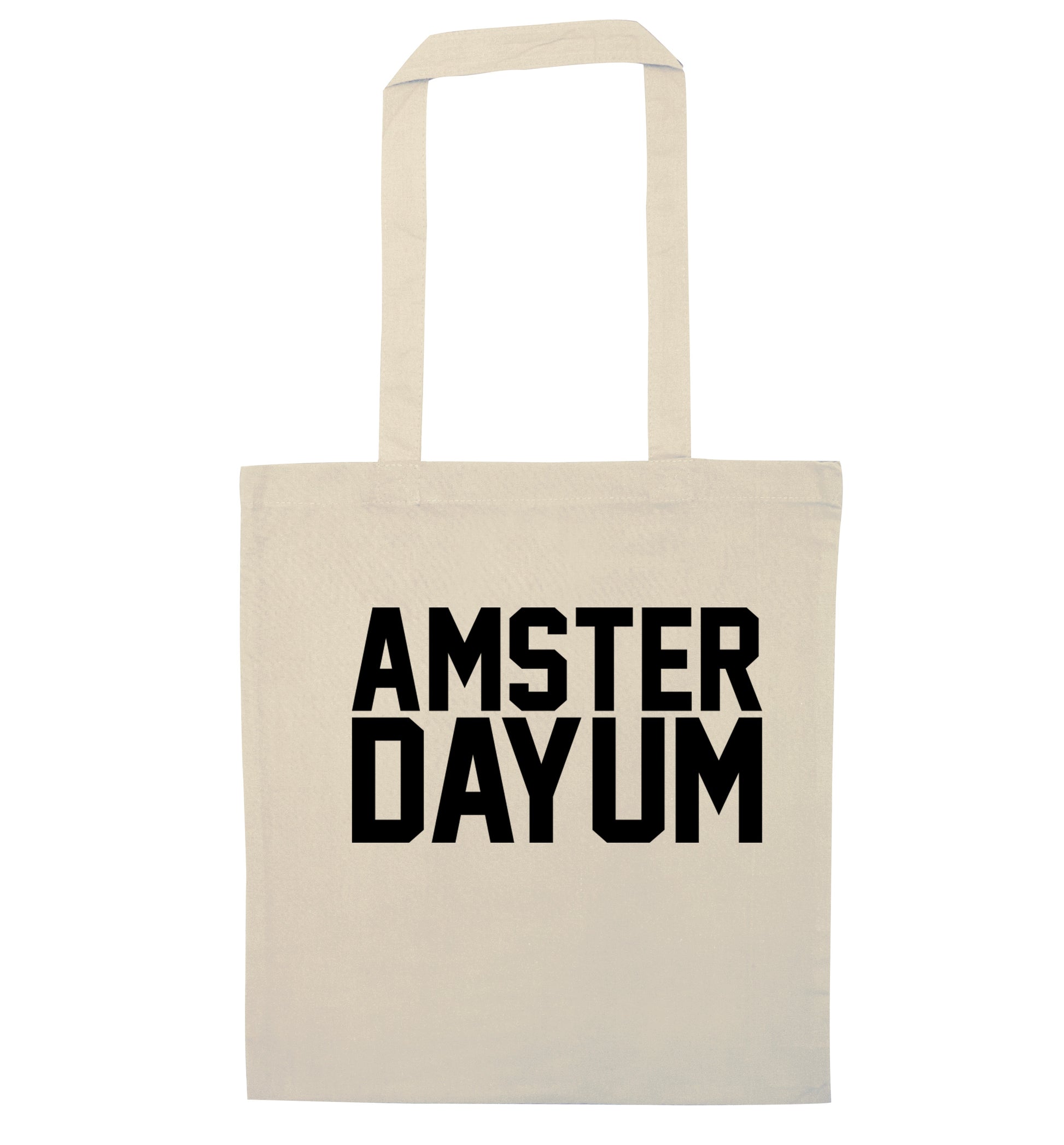 Amsterdayum natural tote bag