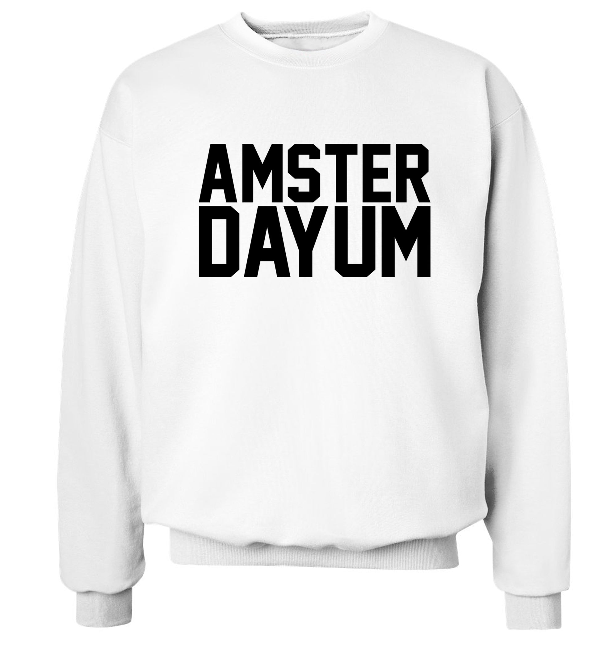 Amsterdayum Adult's unisex white Sweater 2XL