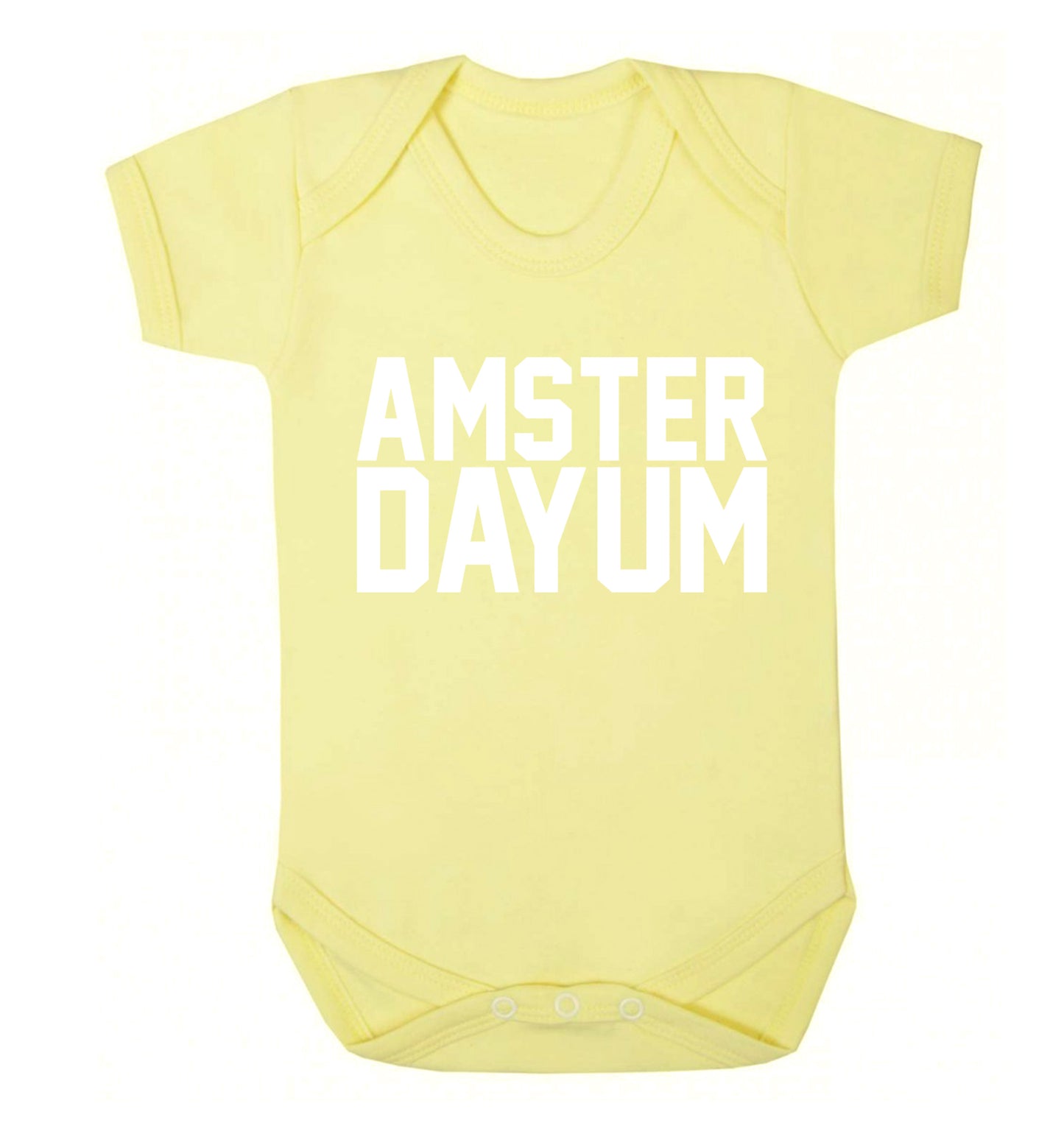 Amsterdayum Baby Vest pale yellow 18-24 months