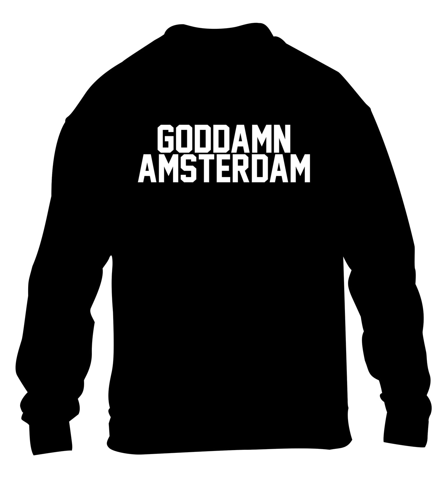 Goddamn Amsterdam children's black sweater 12-13 Years