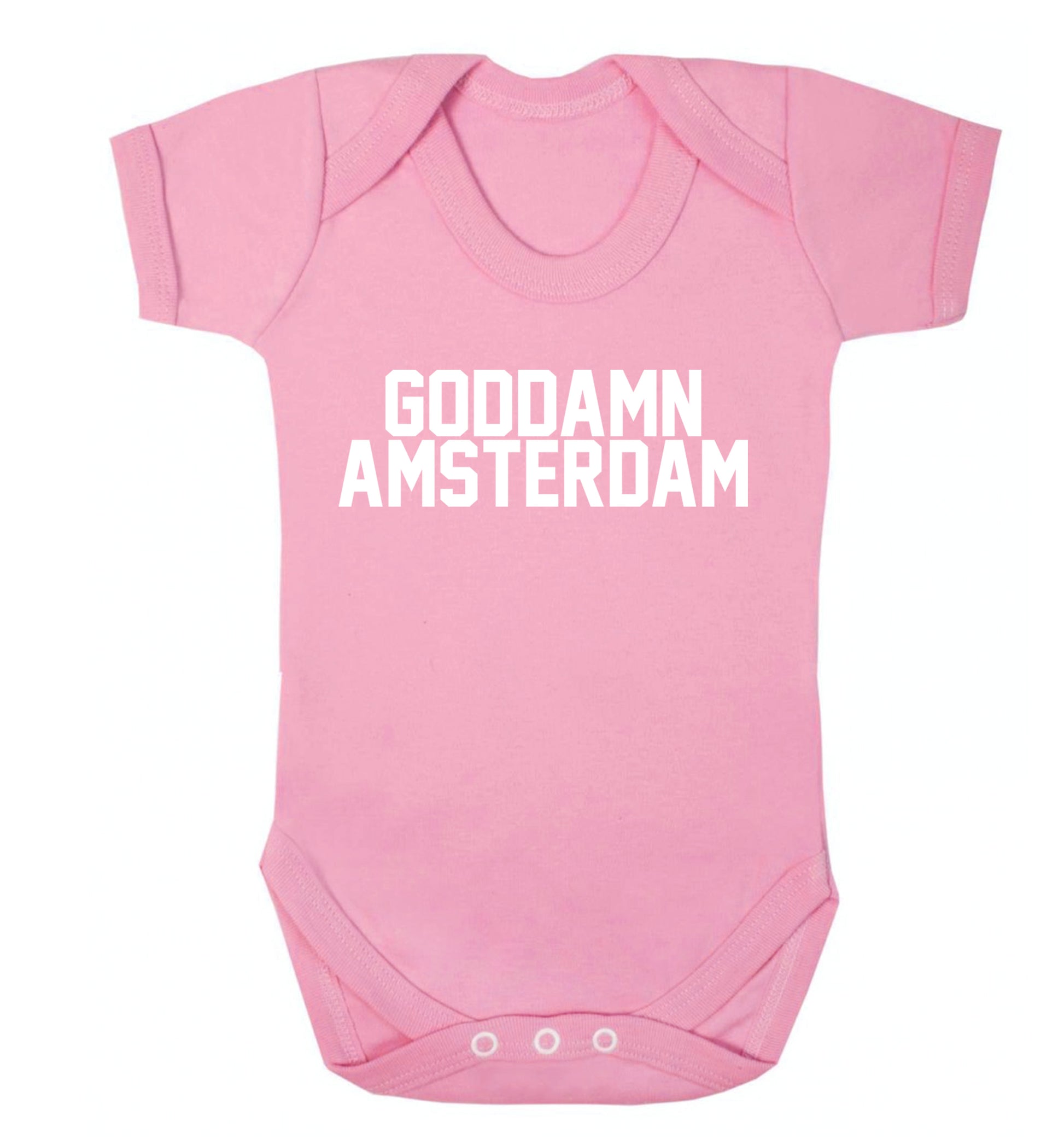 Goddamn Amsterdam Baby Vest pale pink 18-24 months