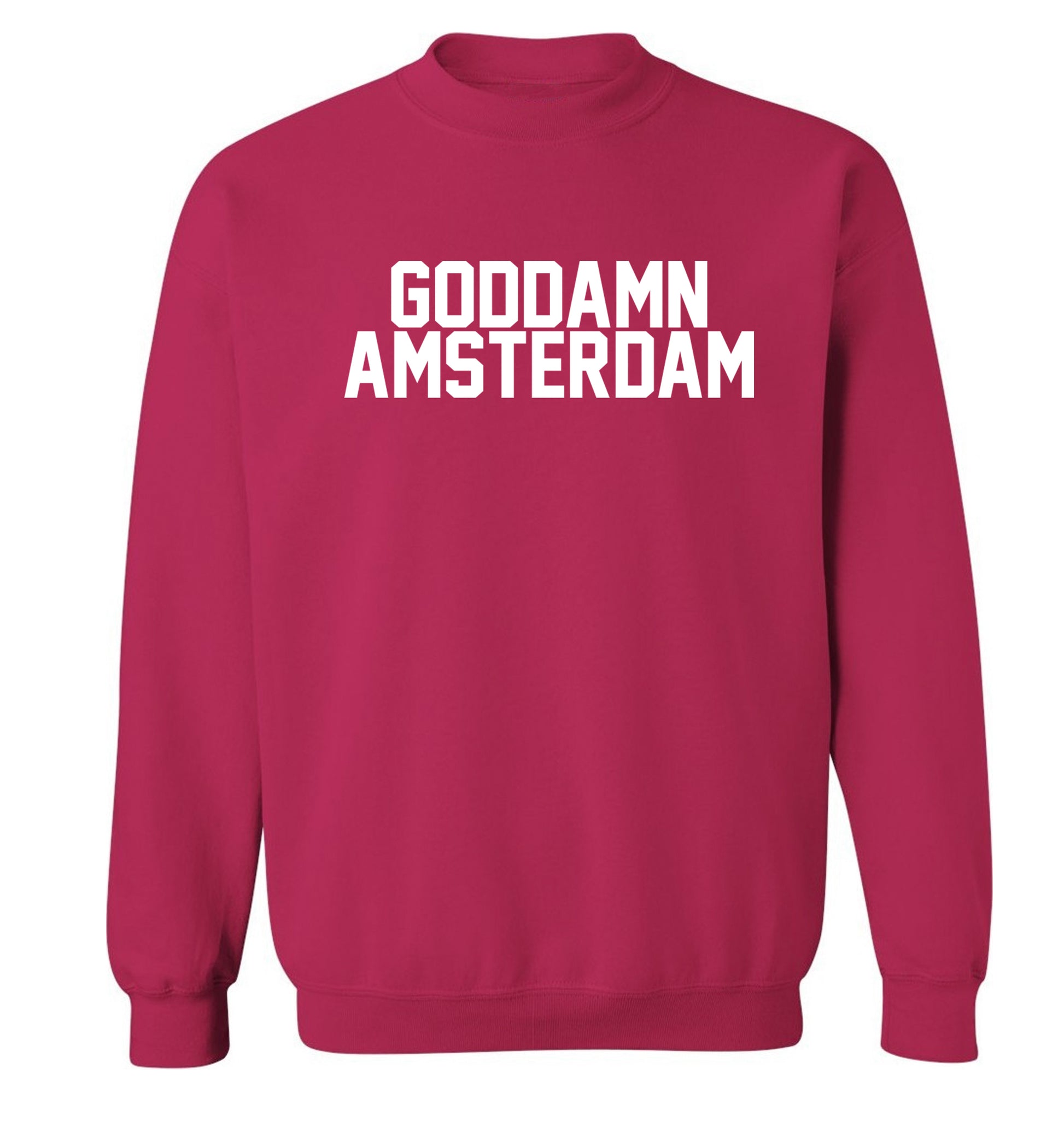 Goddamn Amsterdam Adult's unisex pink Sweater 2XL