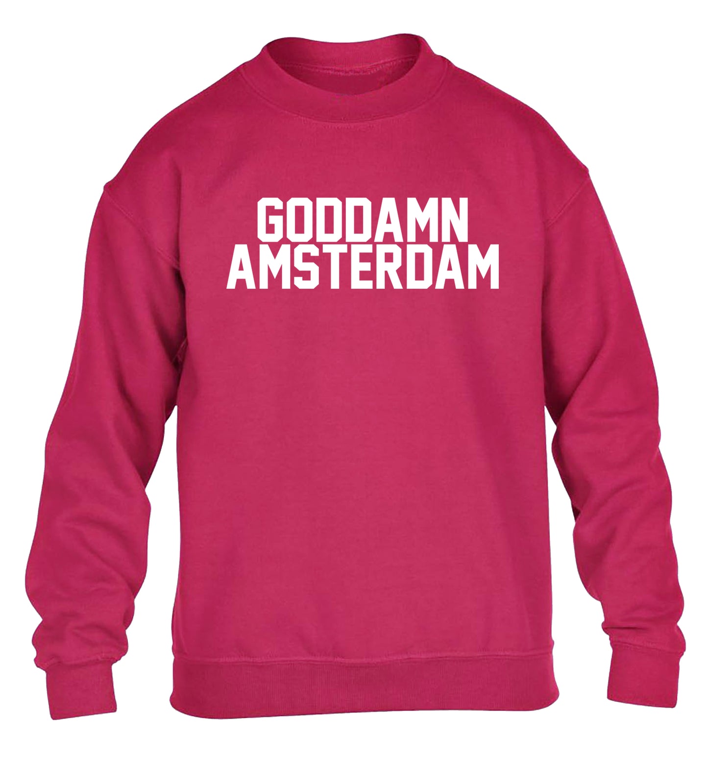 Goddamn Amsterdam children's pink sweater 12-13 Years
