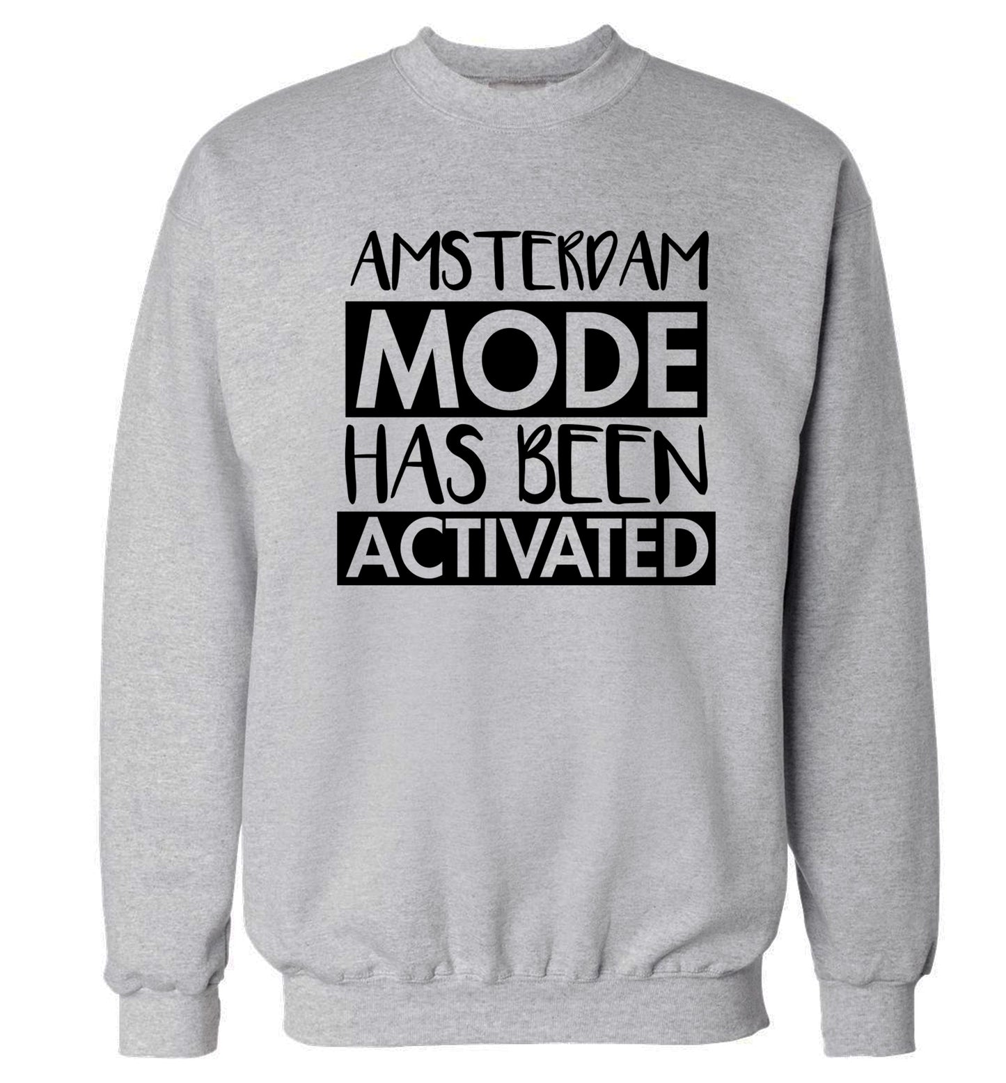 Amsterdam mode has been activated Adult's unisex grey Sweater 2XL