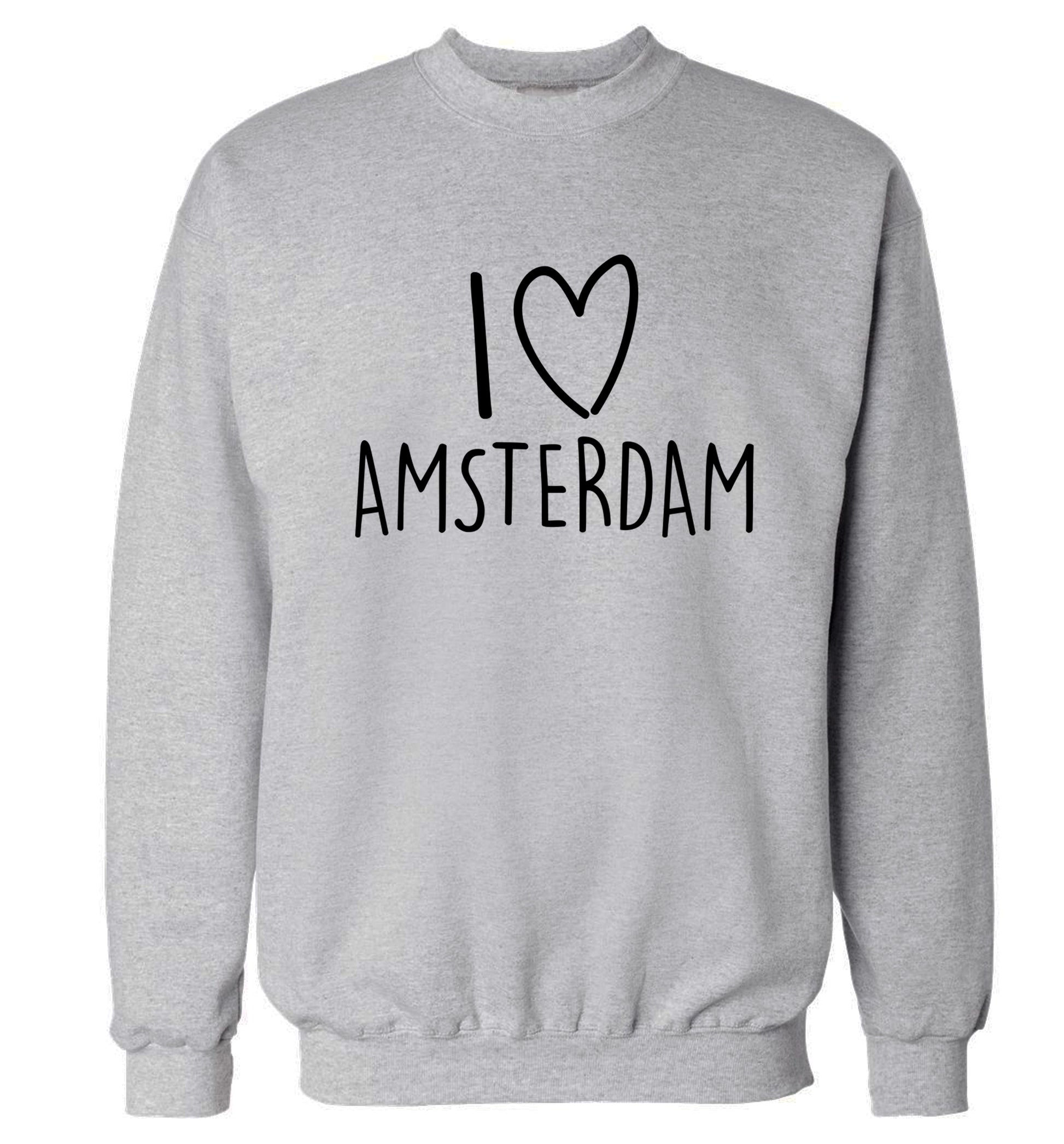 I love Amsterdam Adult's unisex grey Sweater 2XL