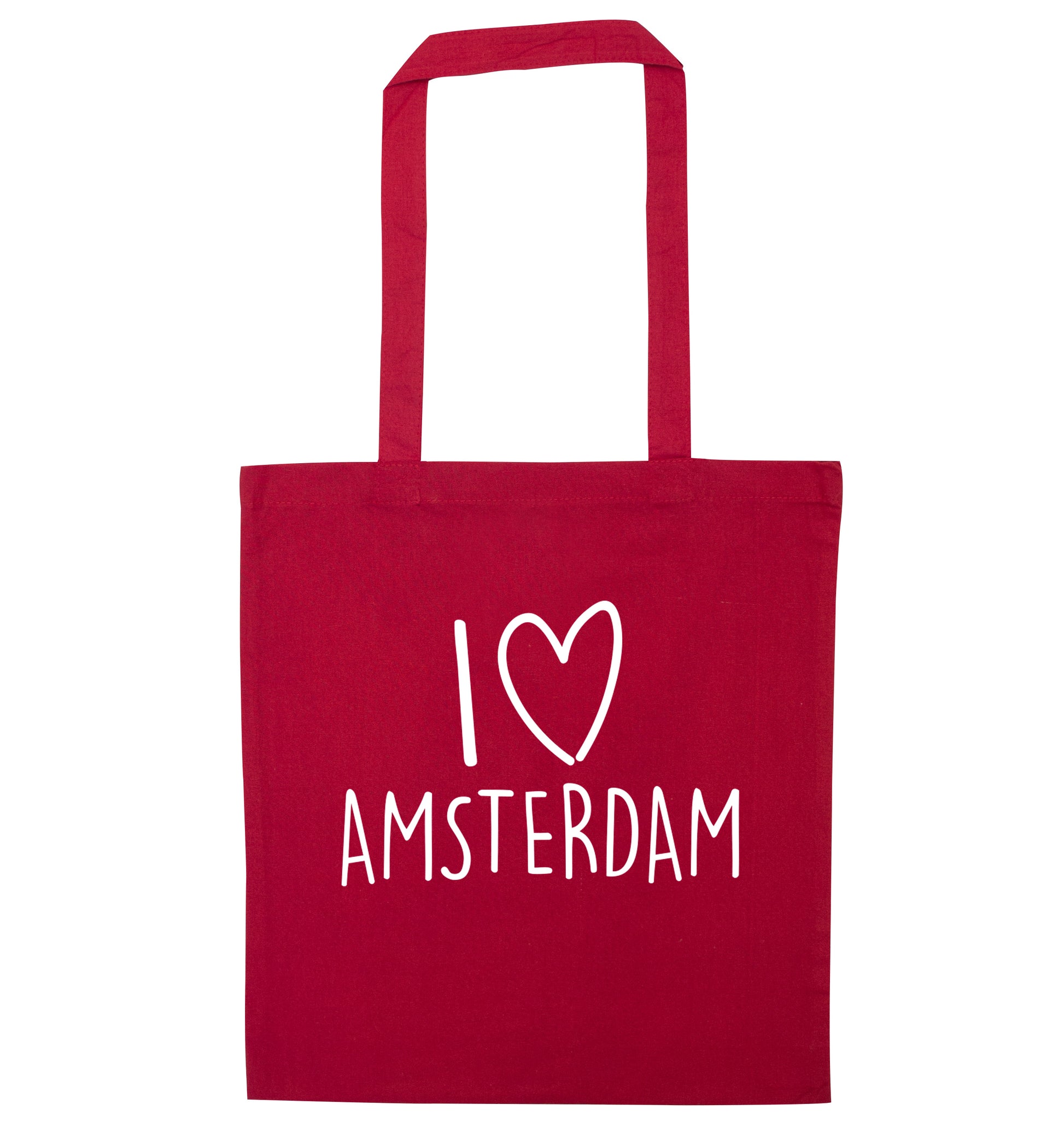 I love Amsterdam red tote bag
