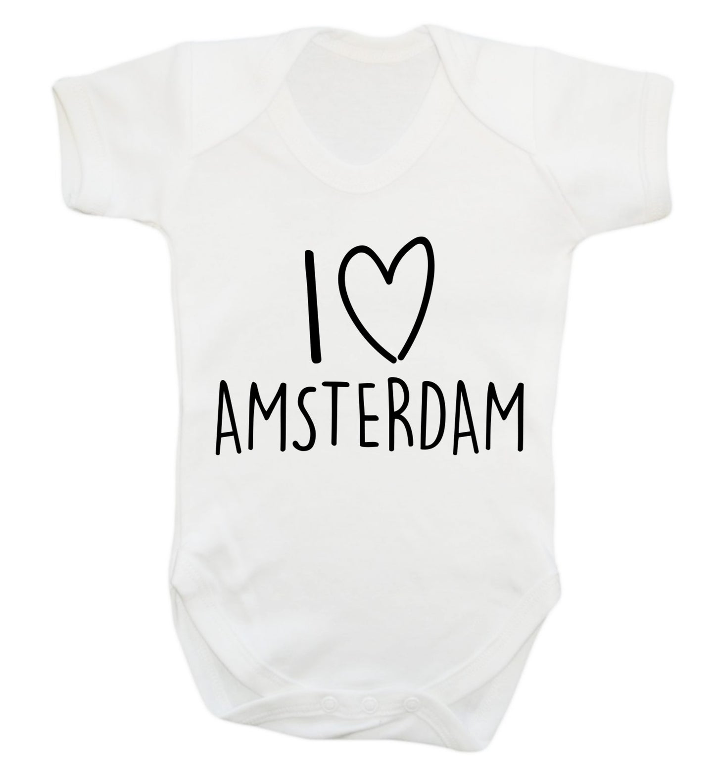 I love Amsterdam Baby Vest white 18-24 months